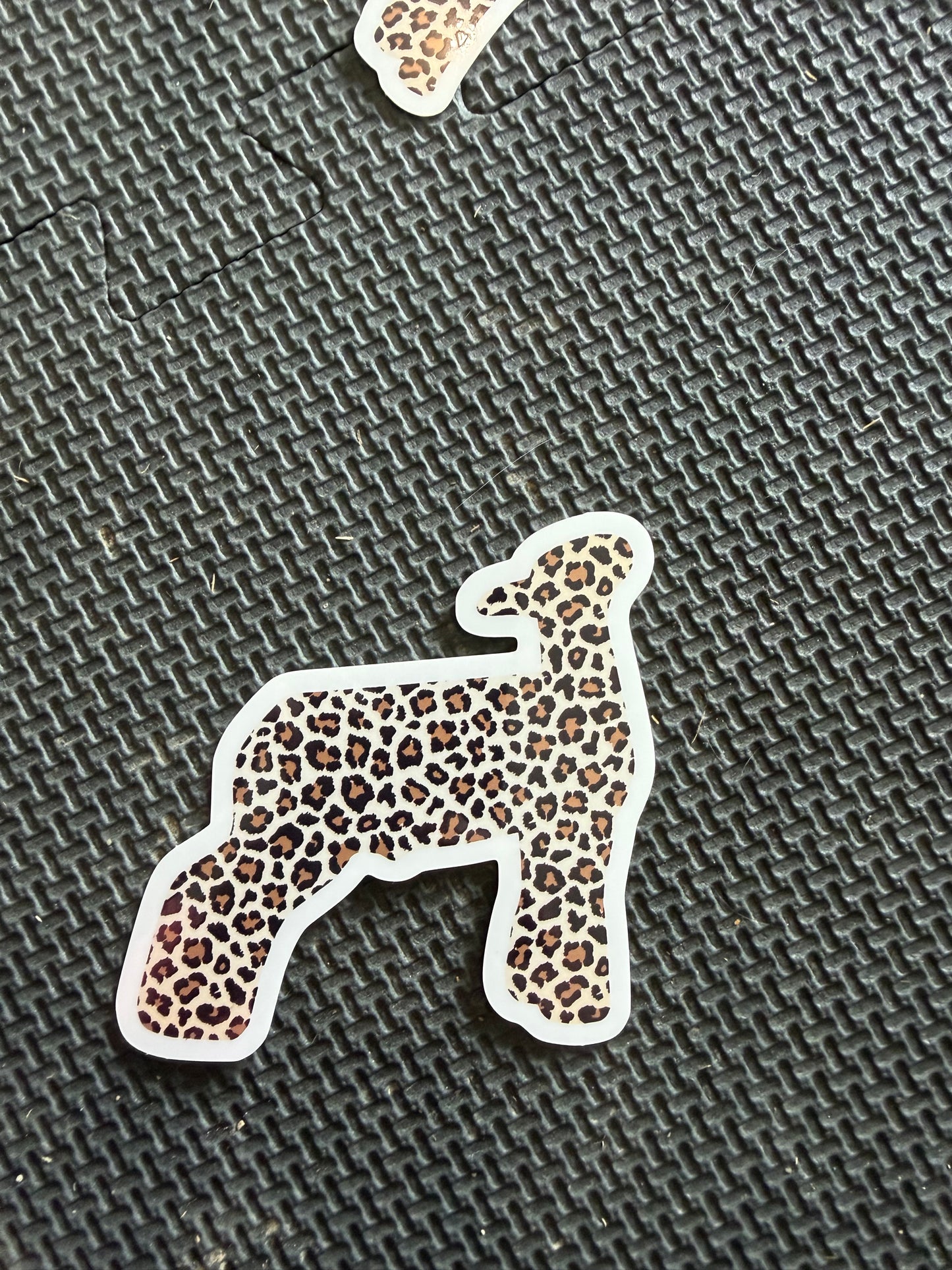 cheetah print livestock animals - die cut sticker