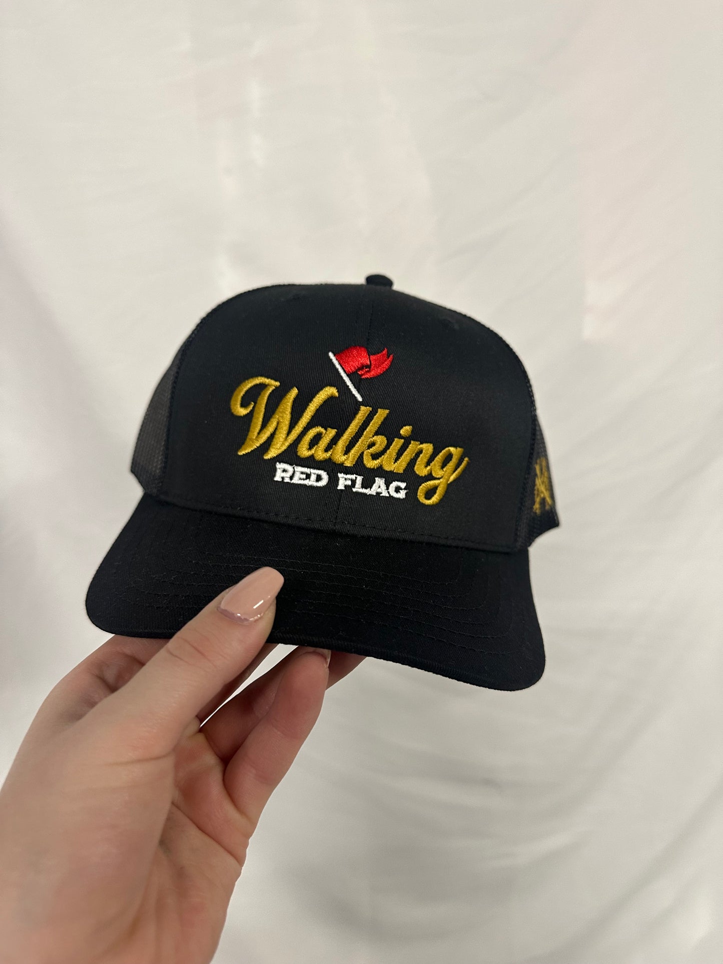 Walking Red Flag Trucker Hat