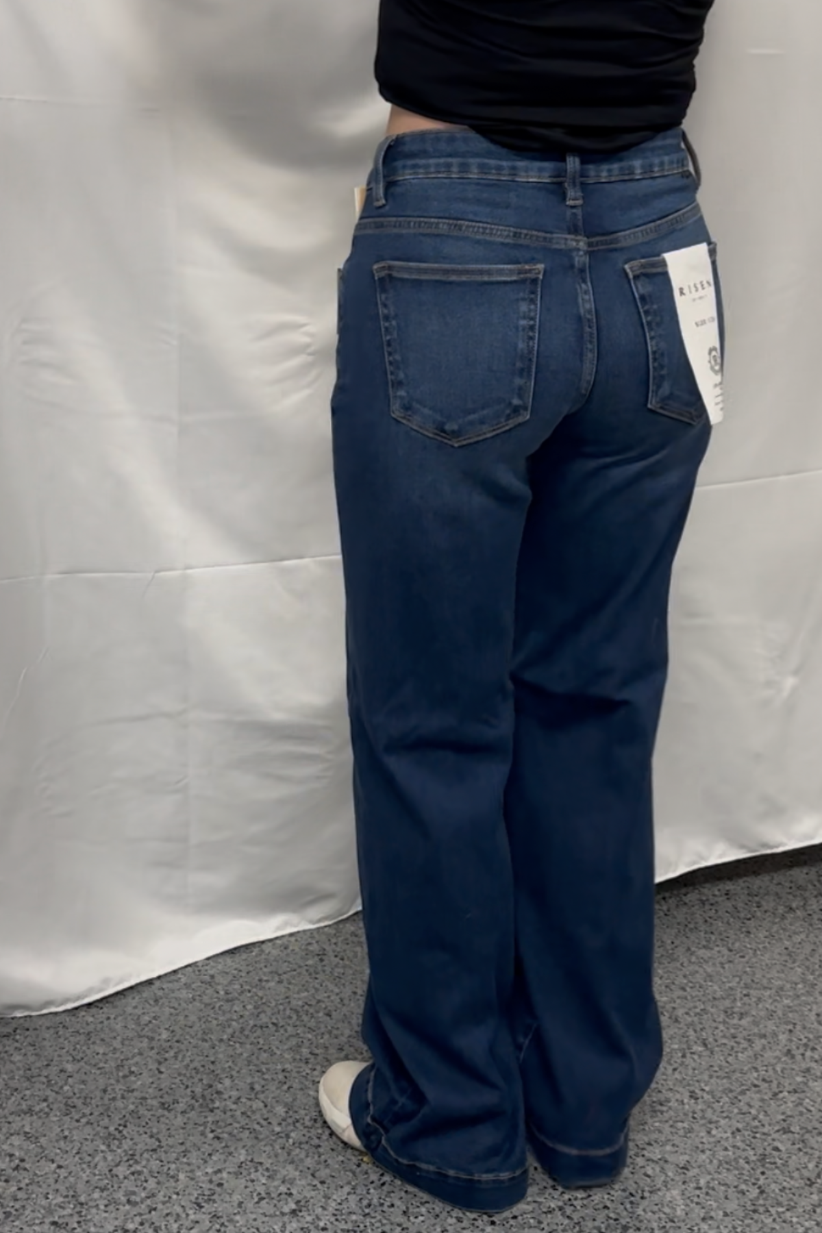 Tummy Control Mid Rise Wide Iron Press Line Detail *Risen