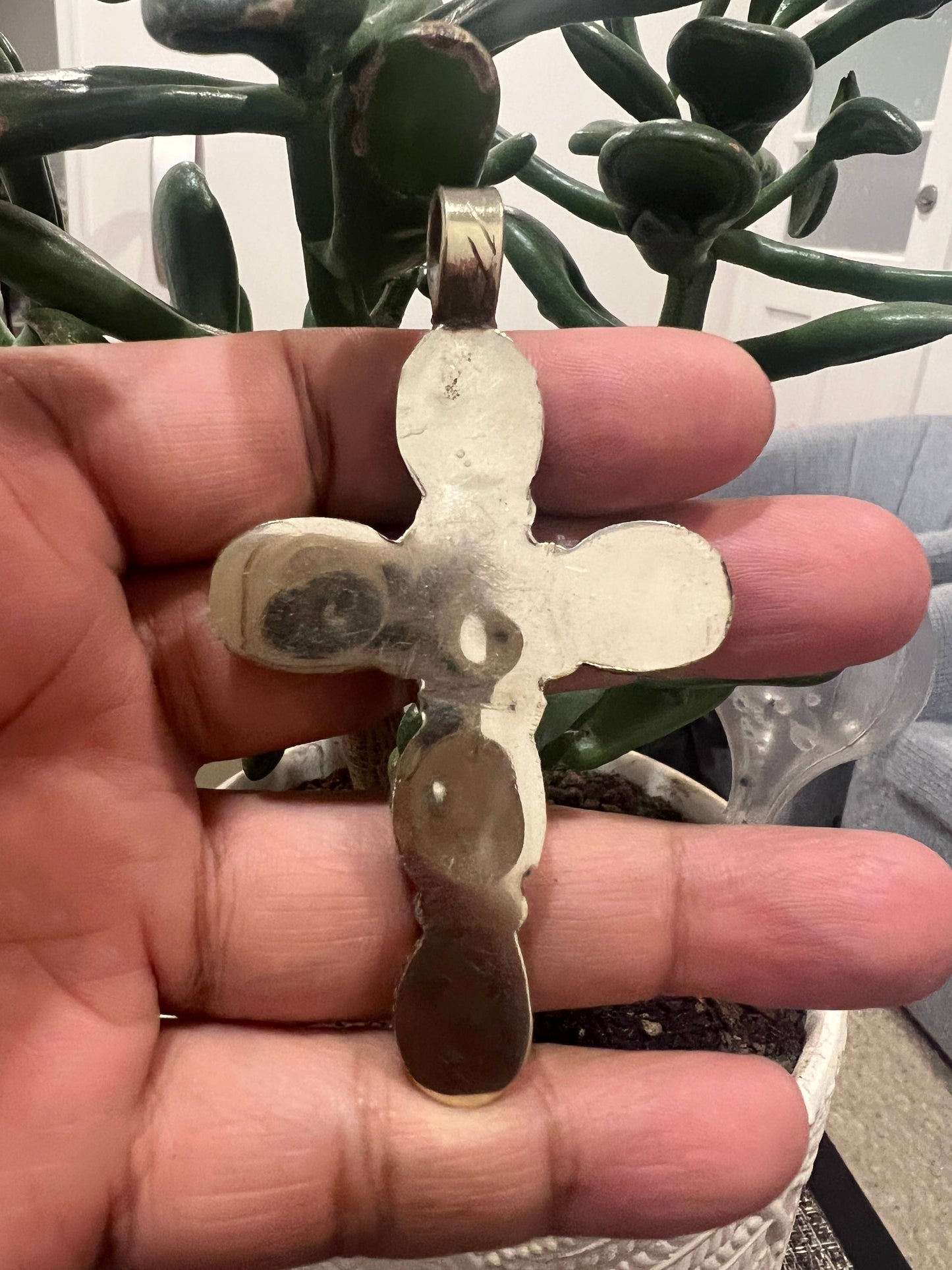 Turquoise cross pendant, Handicraft, Ethnic Jewelry