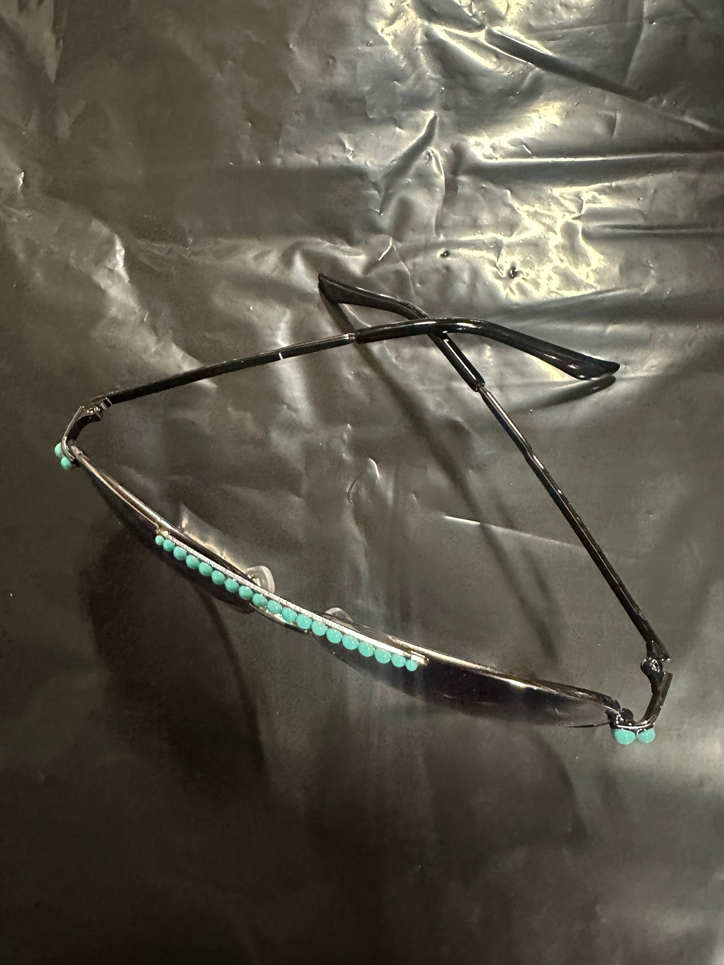 boujee turquoise sunglasses - aviator