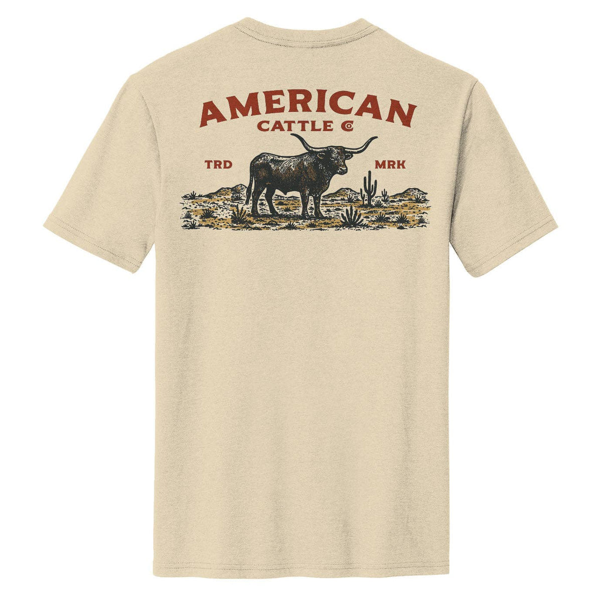 Desert Longhorn Mens Tee