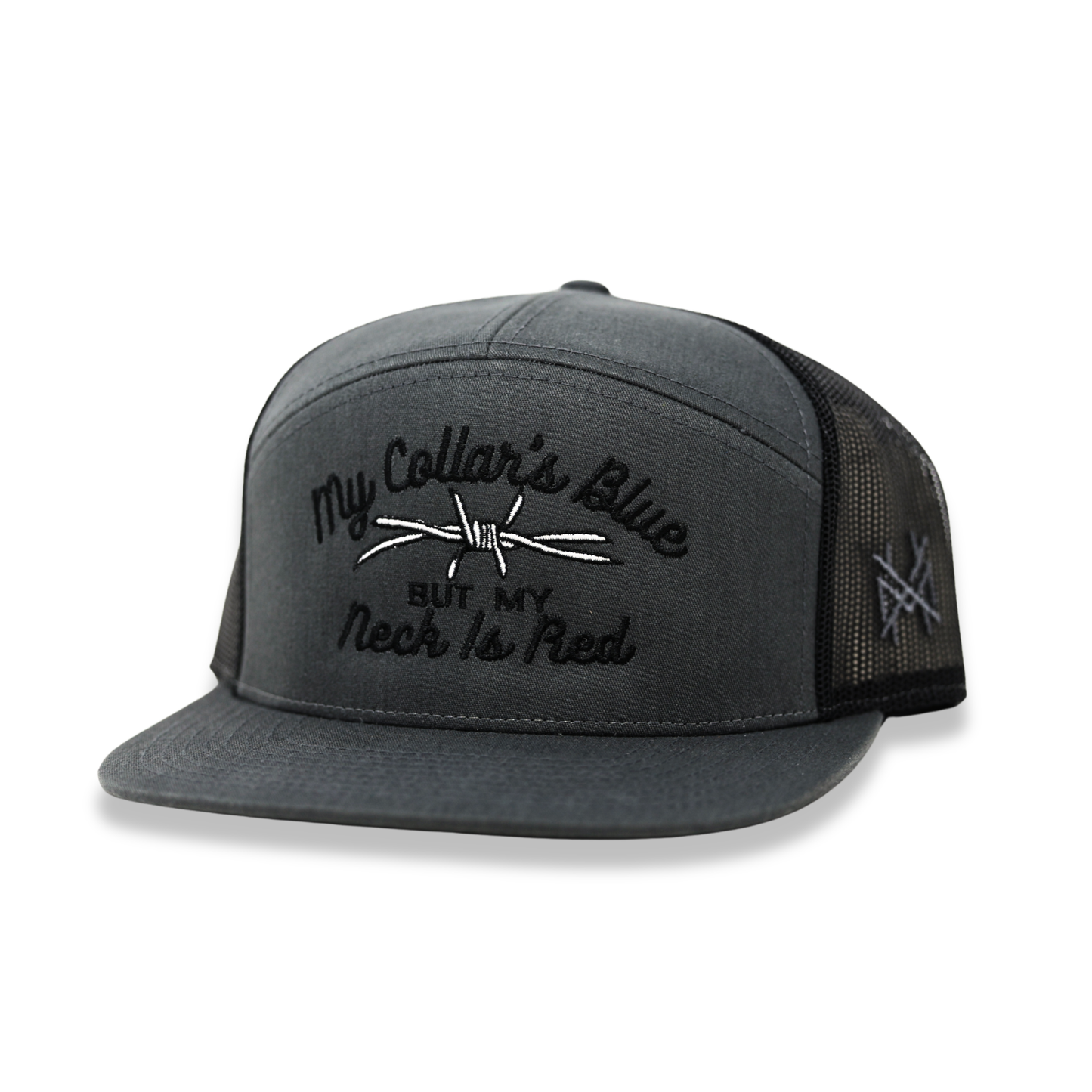 My Collar's Blue but my Neck is Red Trucker Hat