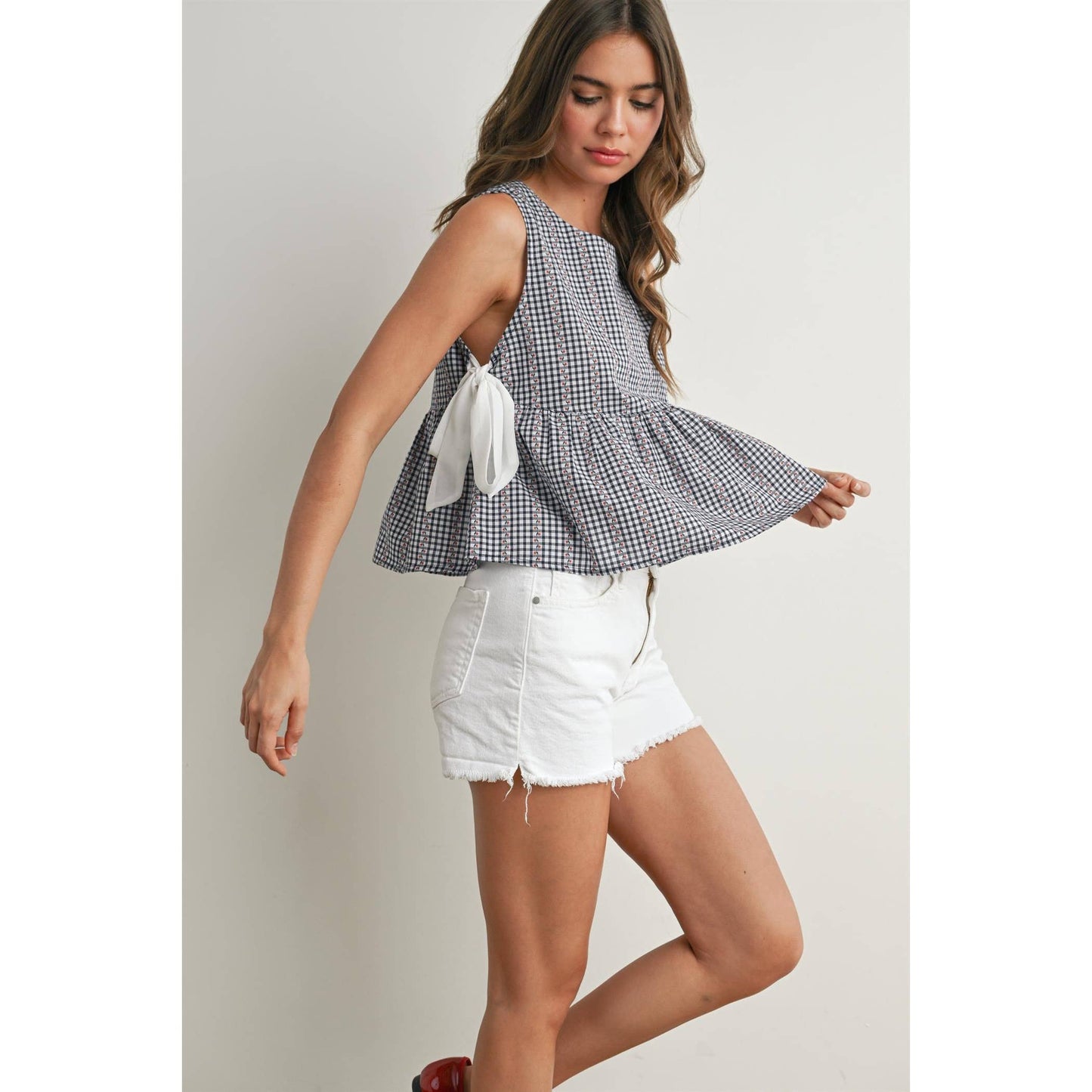 Sky Meadow Peplum Top - BMT7750