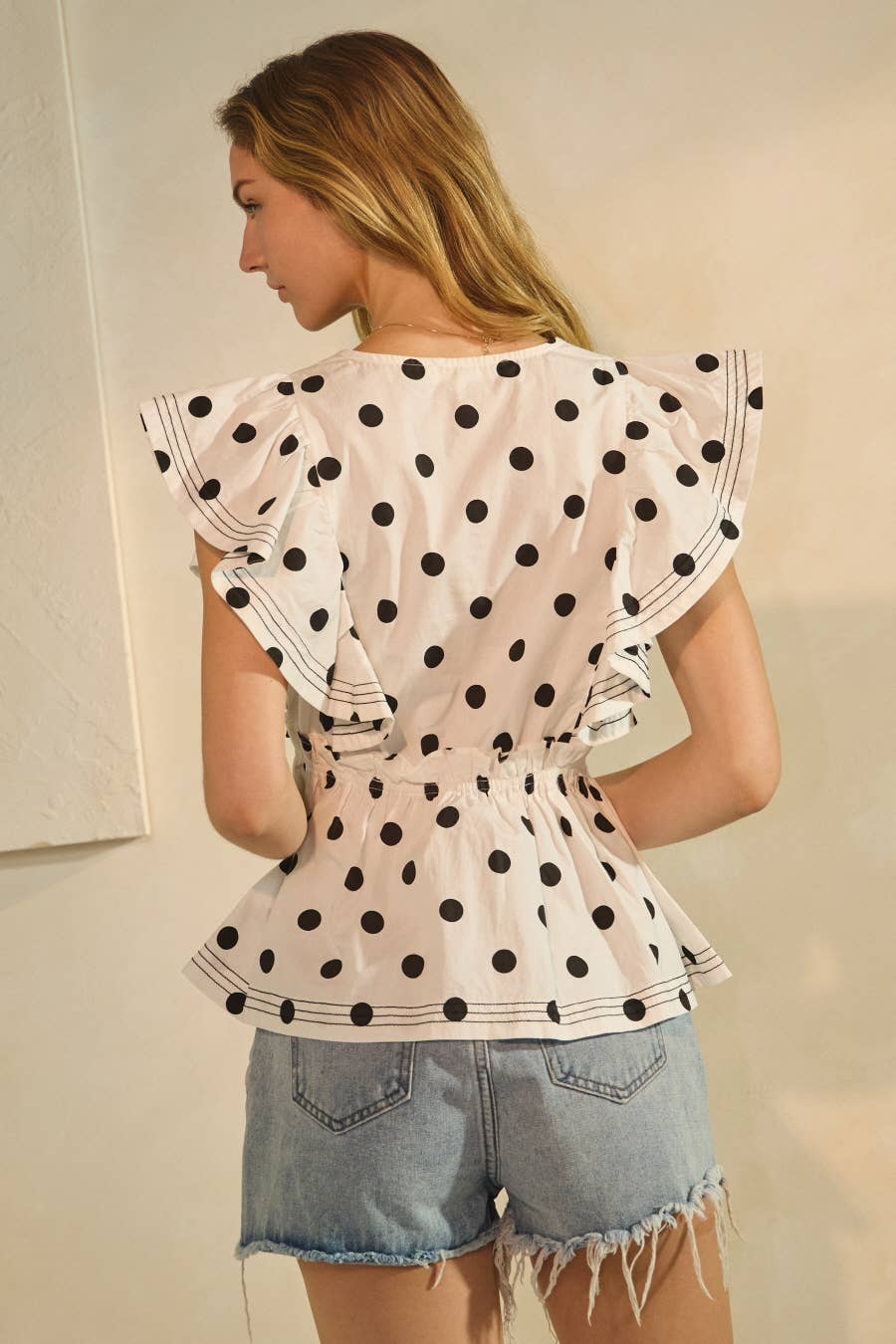 Polka Dot Printed Blouse