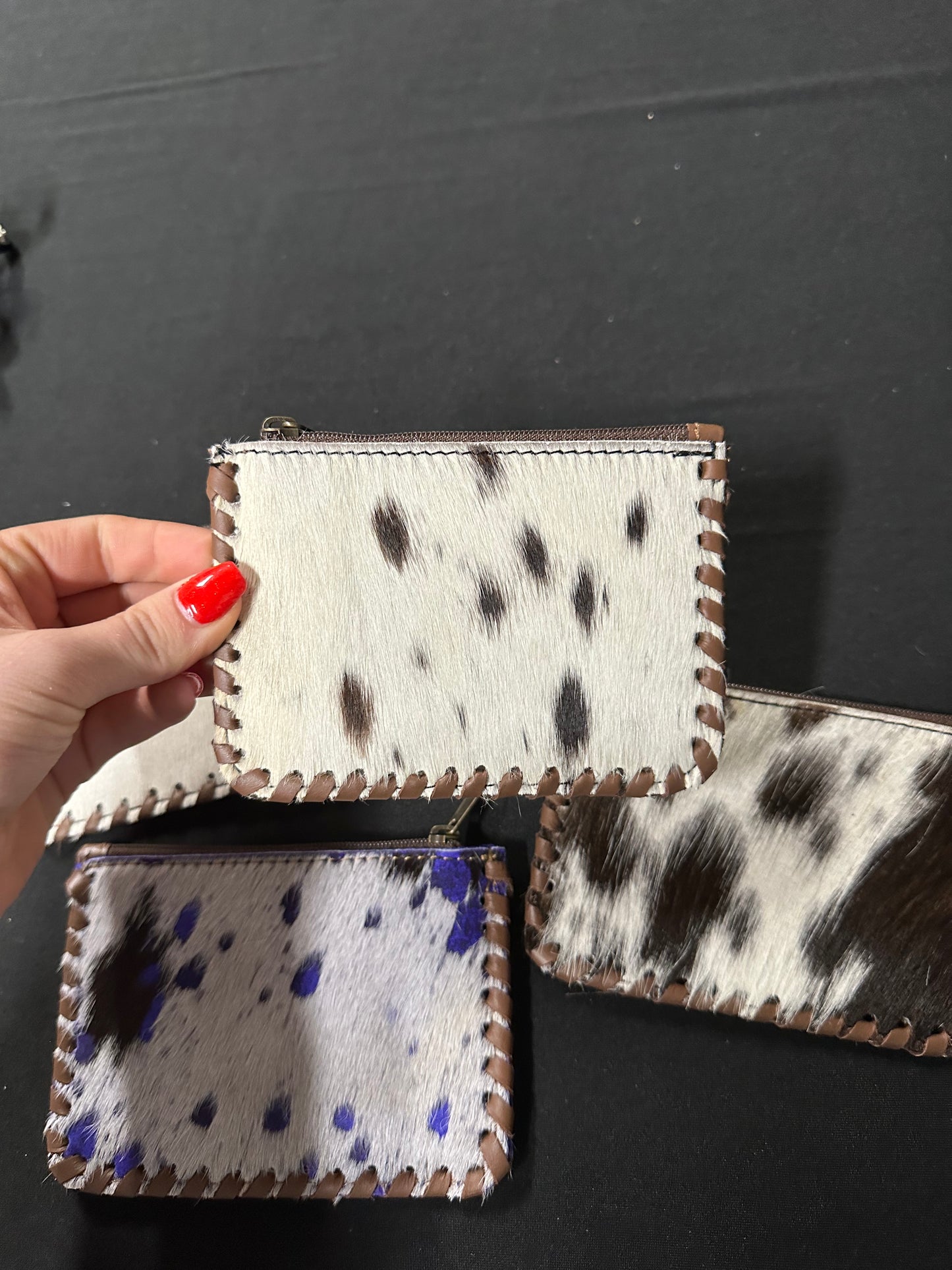 Handmade genuine leather cowhide wallet