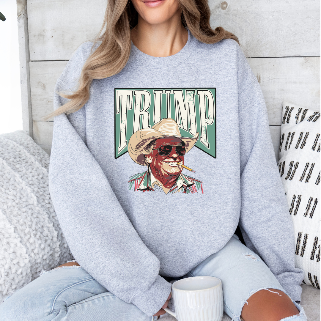 trump - cowboy - tshirt/crewneck