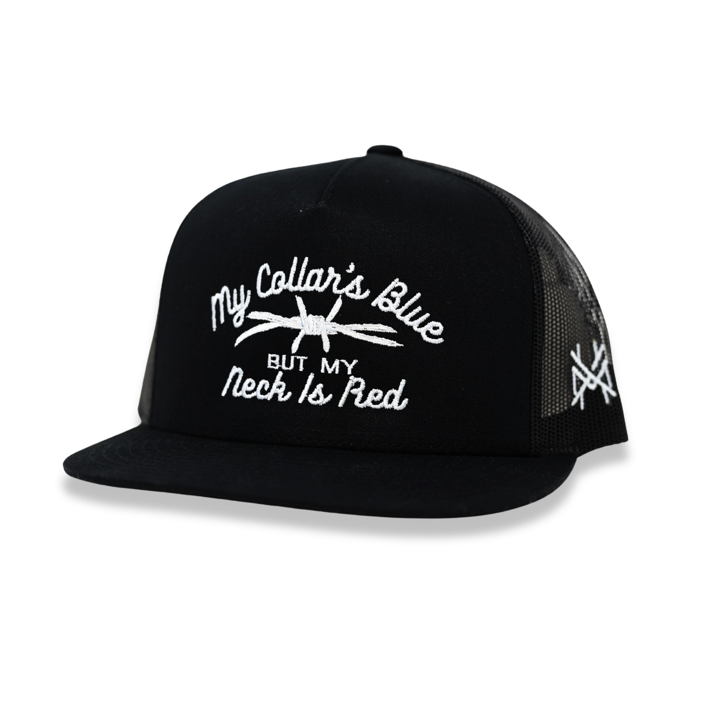 My Collar's Blue but my Neck is Red Trucker Hat