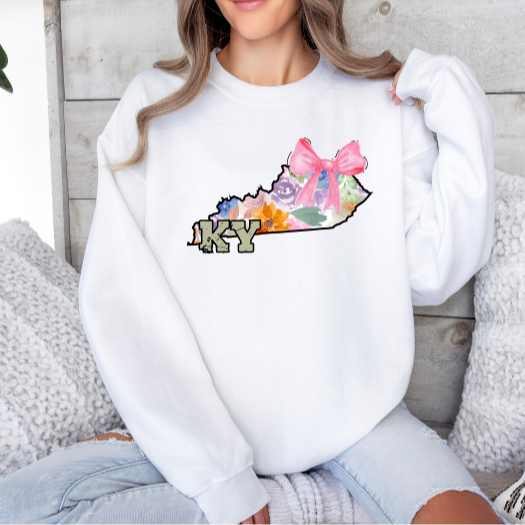 pastel Bow Kentucky Crewneck