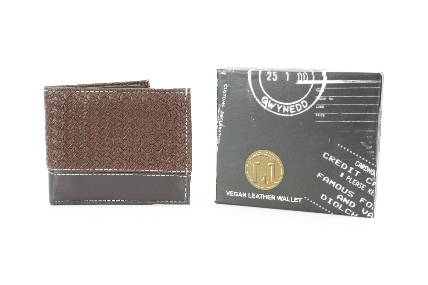Vegan Braided Wallet with Plain Strip VL 901