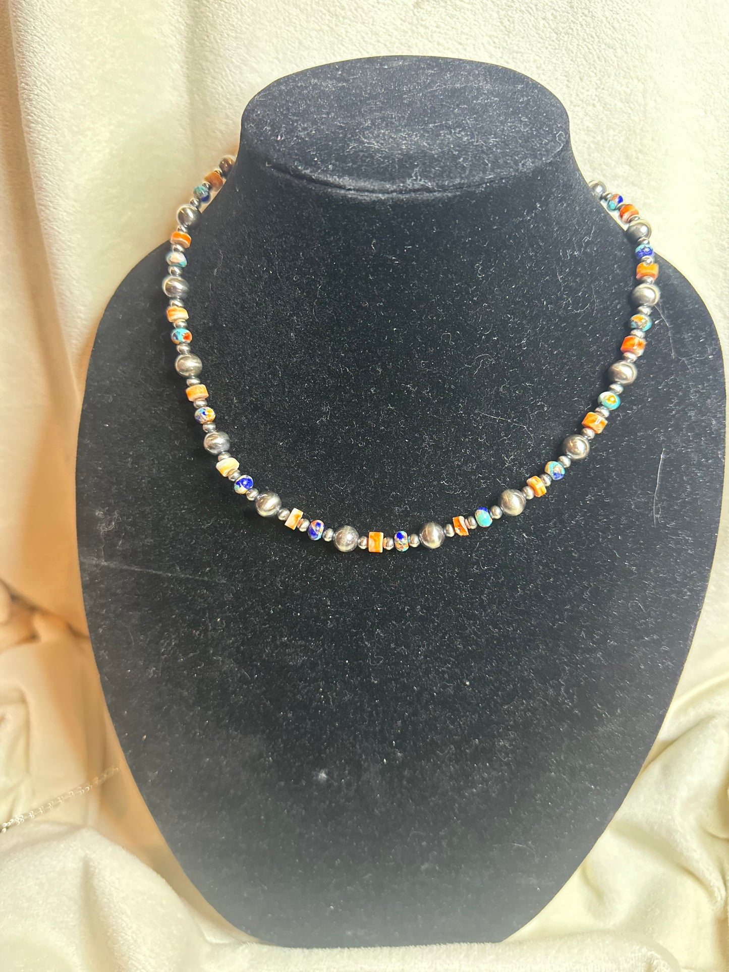 turquoise spiny graduated necklace