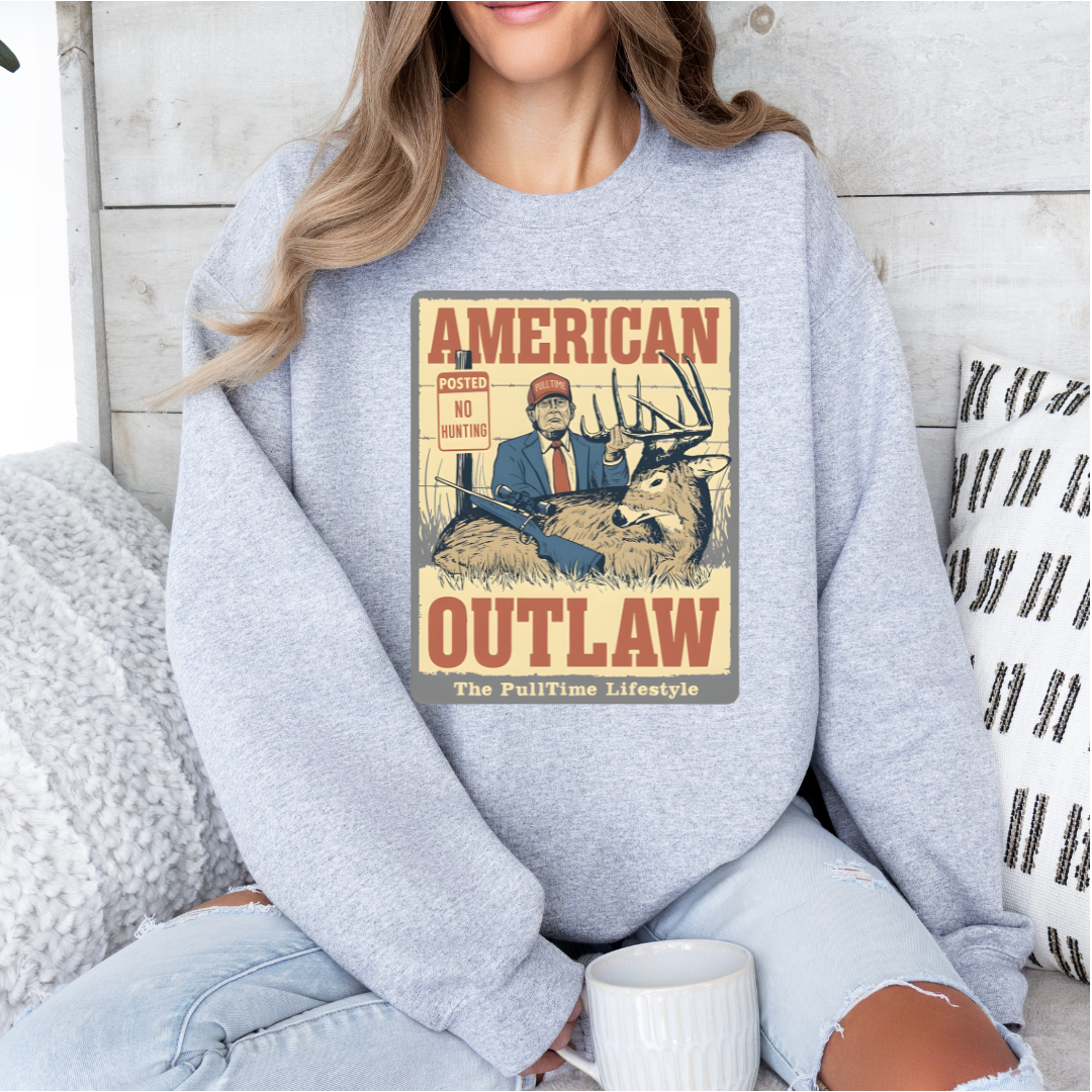 american outlaw - trump tshirt/crewneck