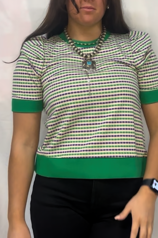 KNIT PUFF SLEEVE SWEATER