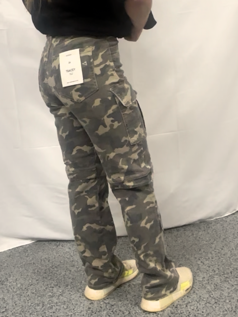 Camo Stretch Straight leg pants