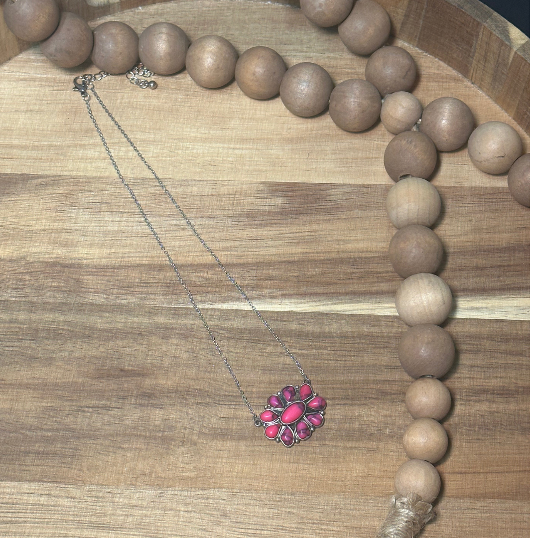 Concho Stone Necklace