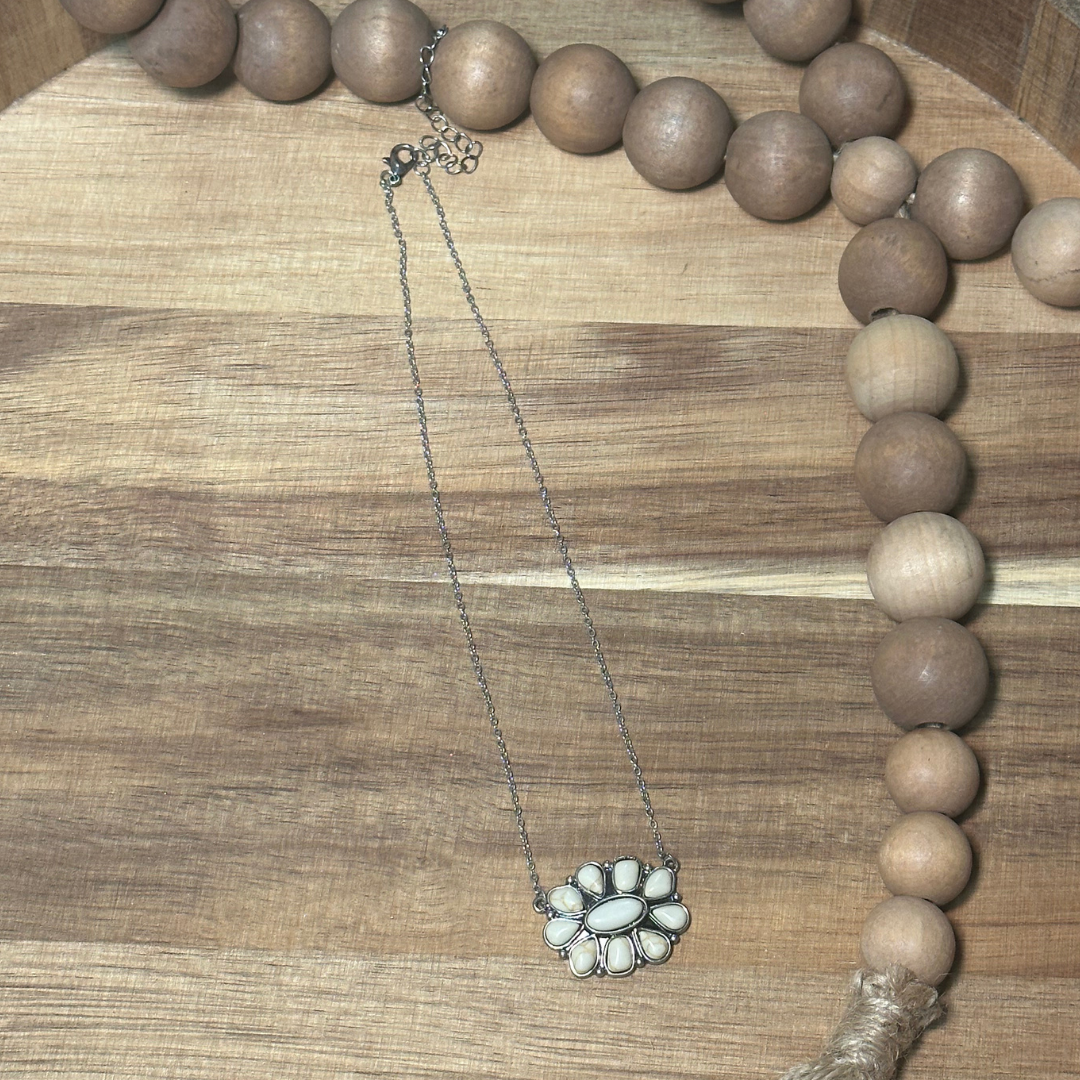 Concho Stone Necklace