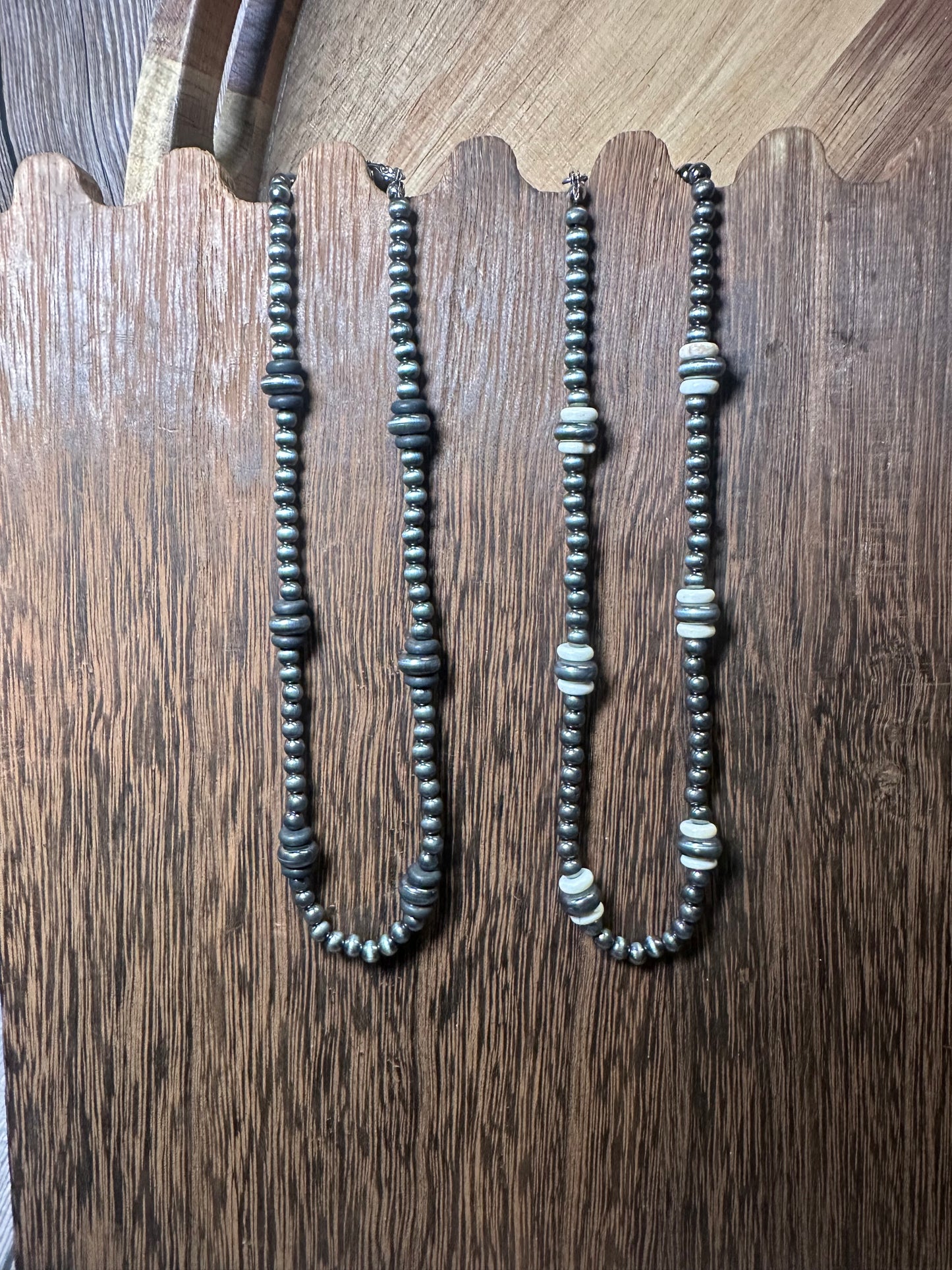 Navajo Style Pearl Choker Necklace