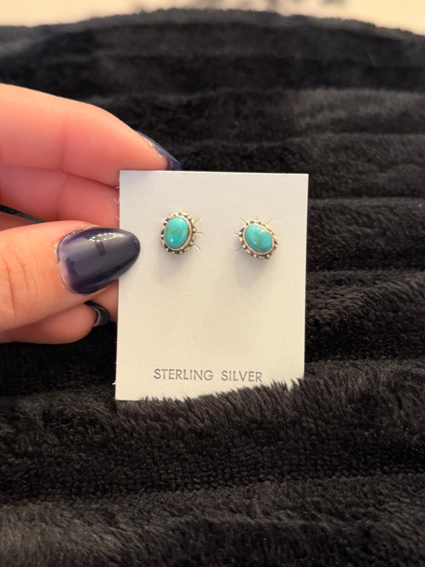 Hada Collection Kingman Turquoise Earrings