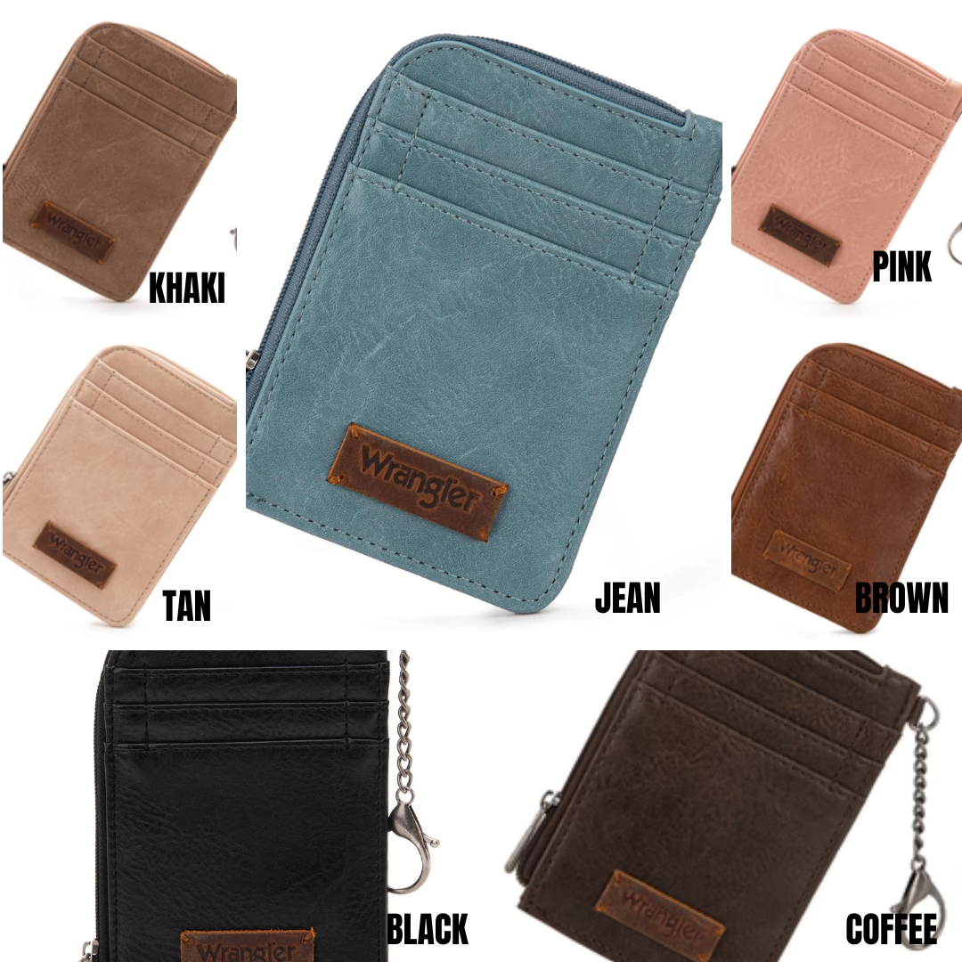 Wrangler Mini Zip Card Case *7 colors