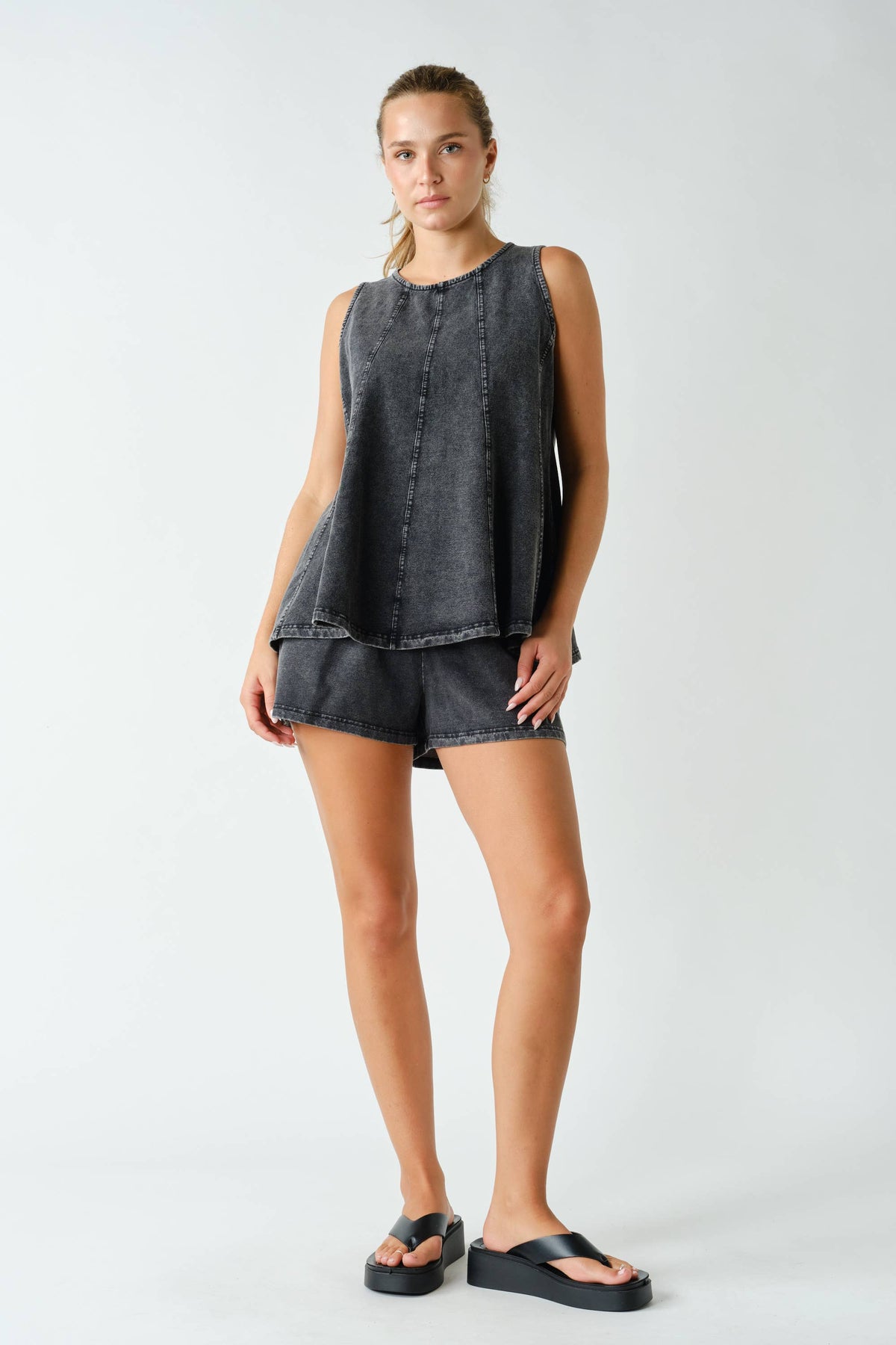 Monterey Soft-Wash Stretch-Denim Leisure Set