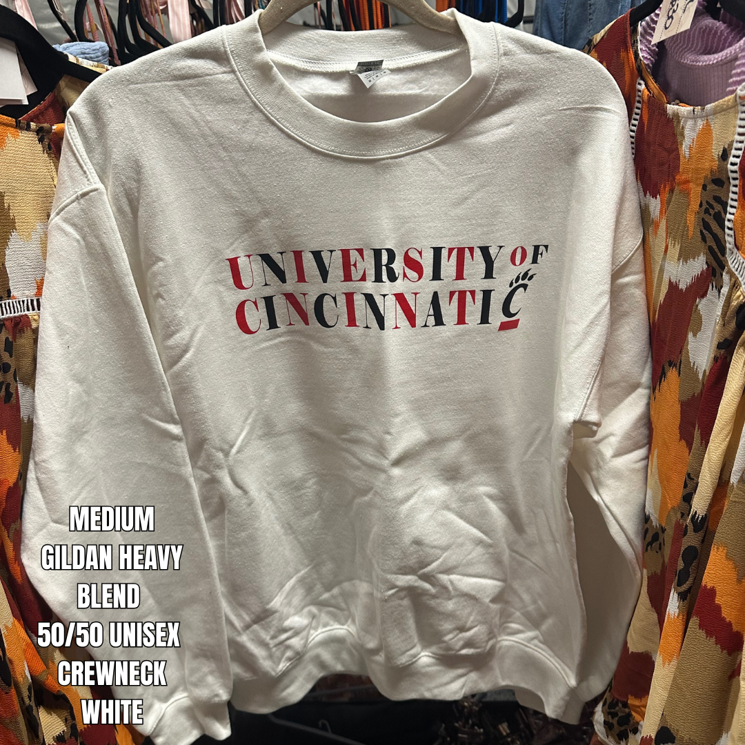 University of Cincinnati - hoodie, crewneck - *4 available