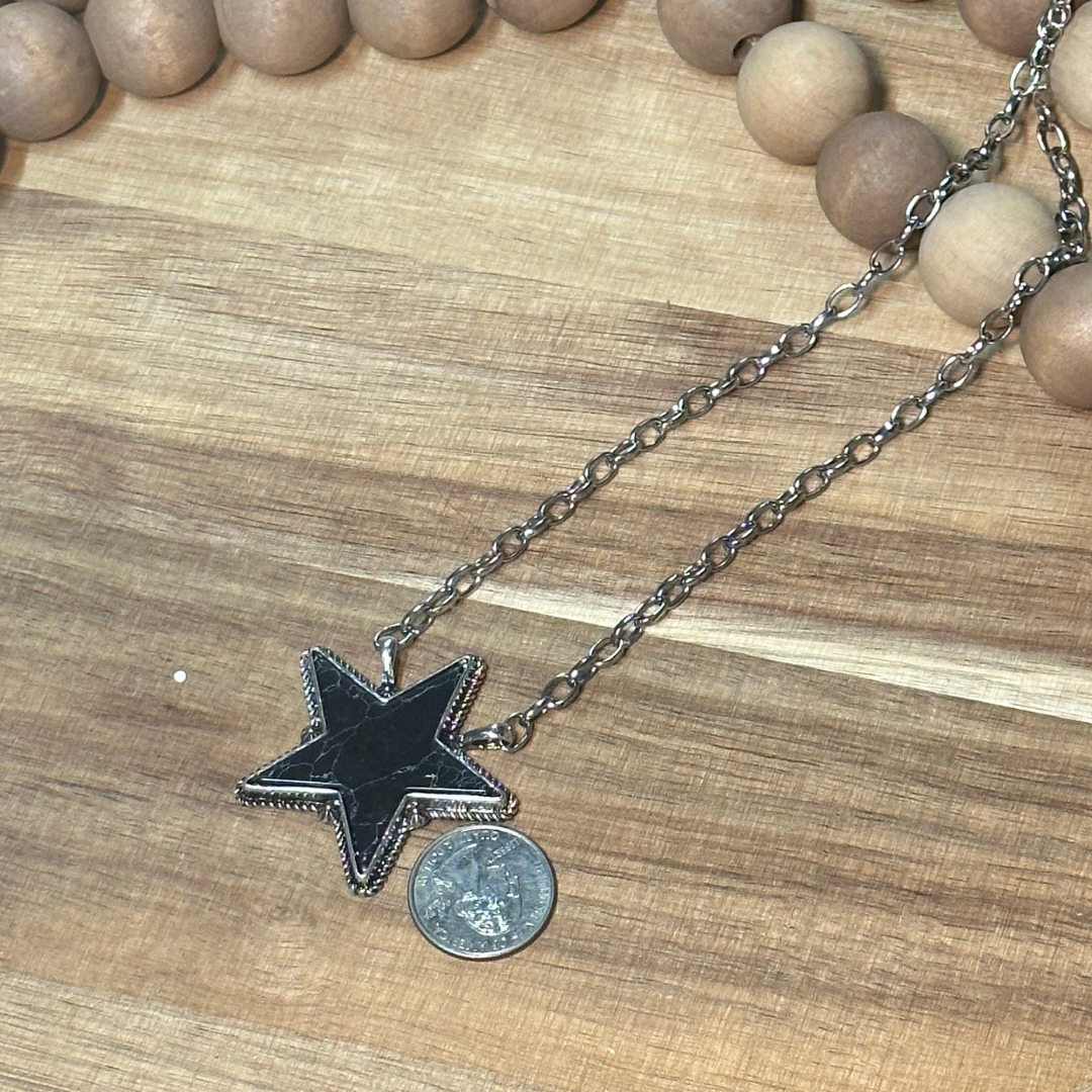 Punchy Star Necklace Western Pendant Necklace