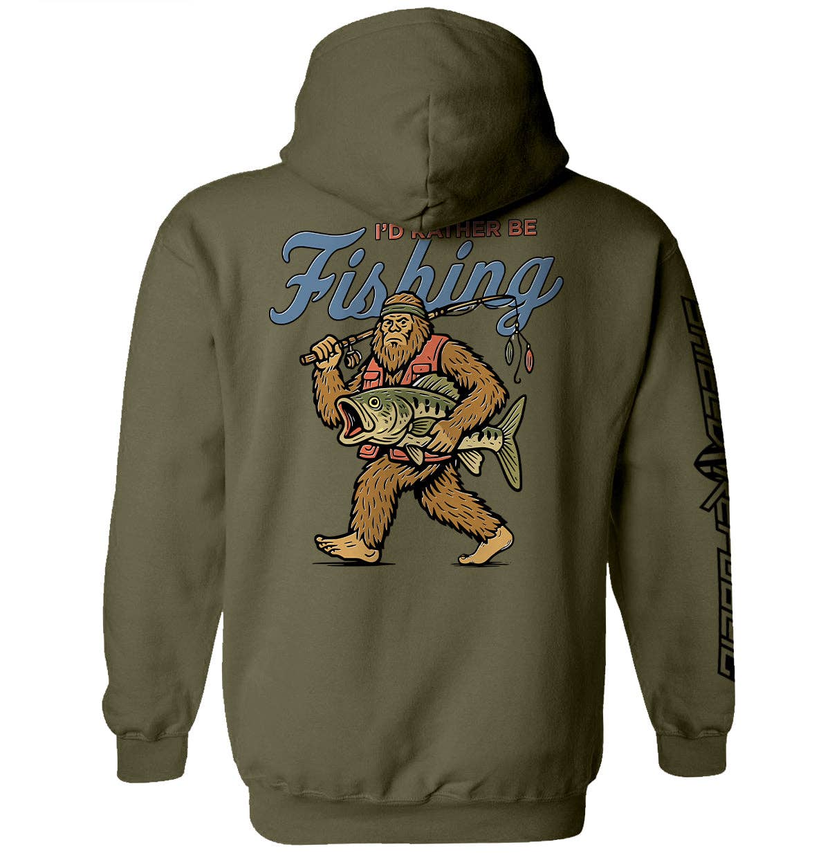 I'd Rather Be Fishing Bigfoot