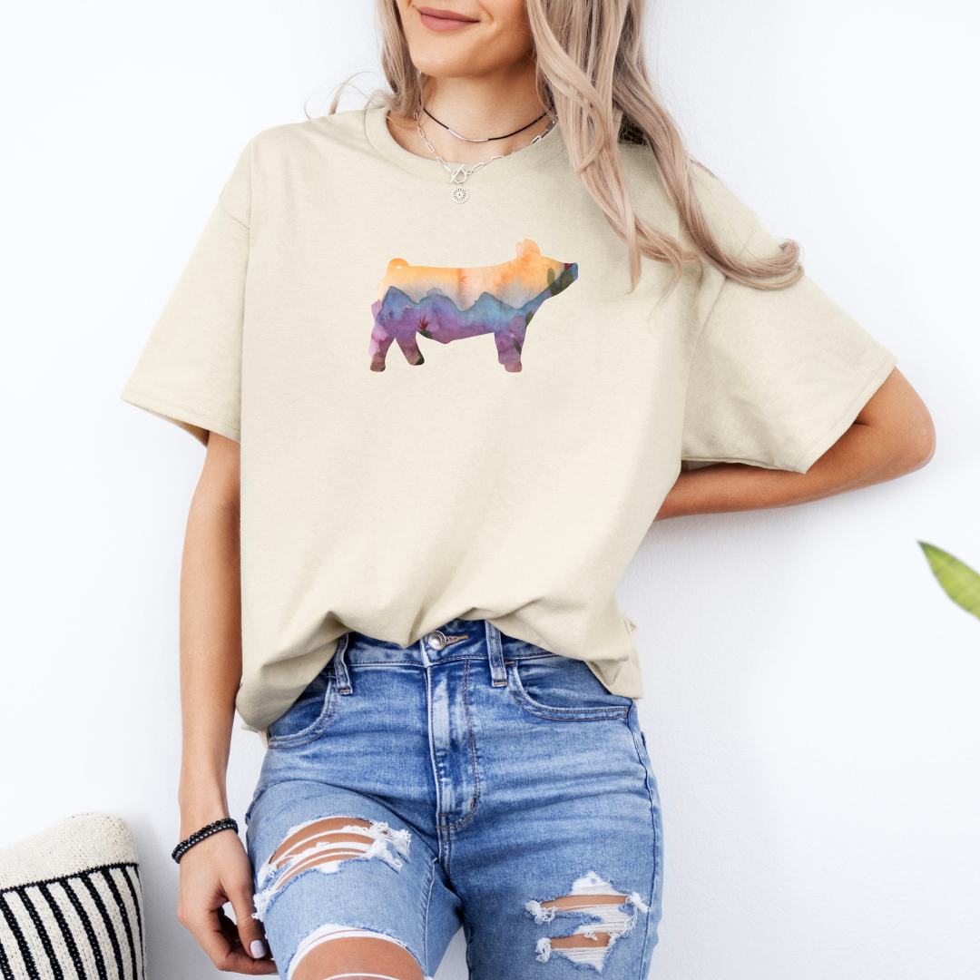 DESERT SCENE LIVESTOCK TSHIRT *4SPECIES