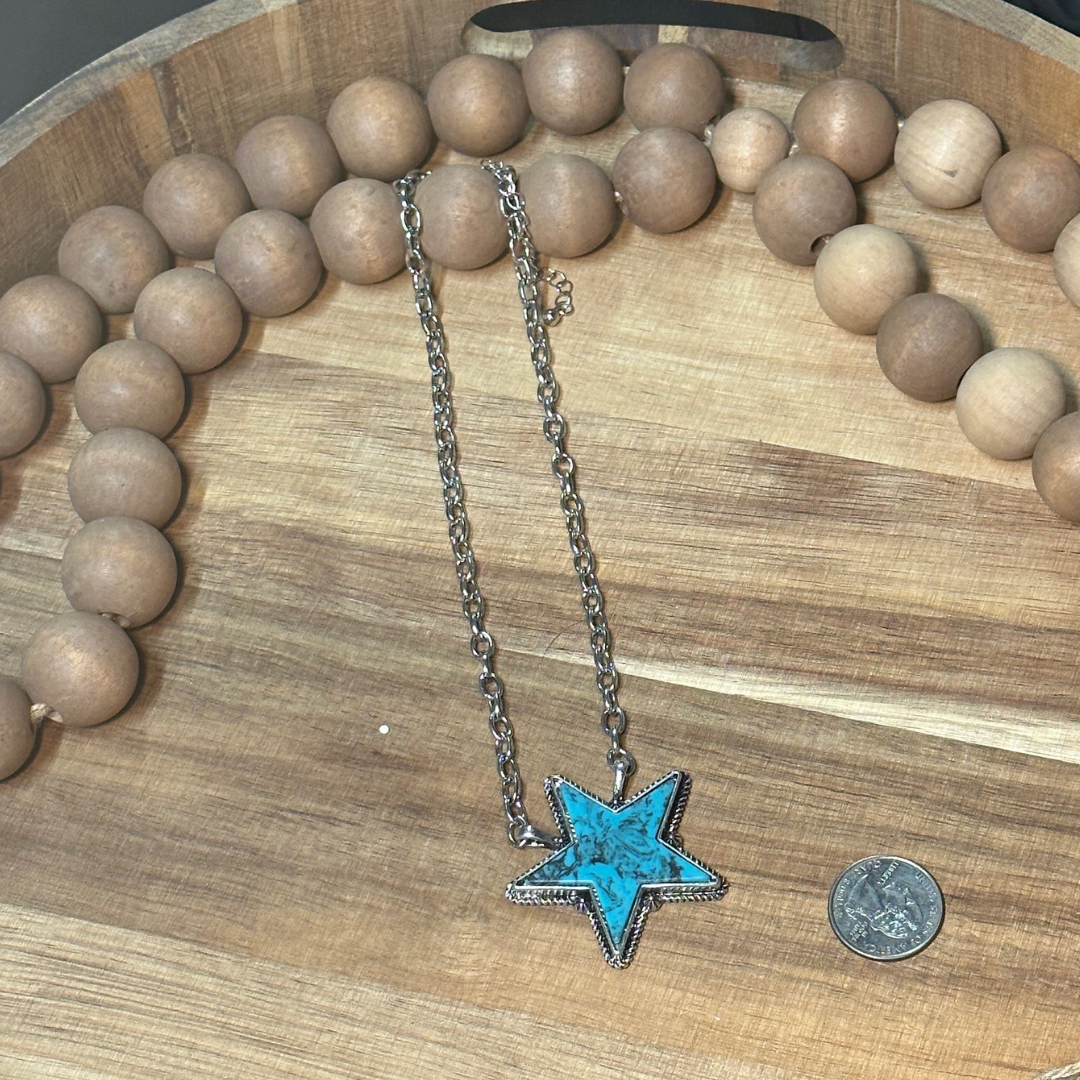 Punchy Star Necklace Western Pendant Necklace