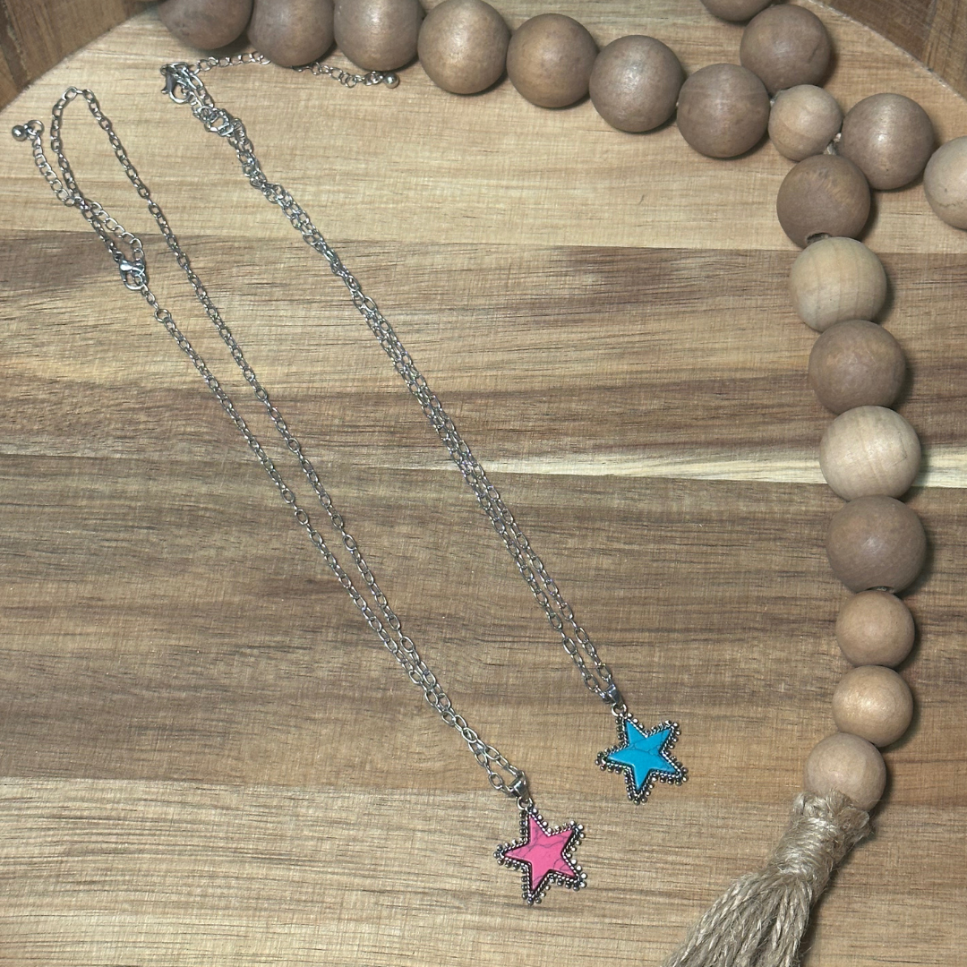 Star Stone Pendant Necklace