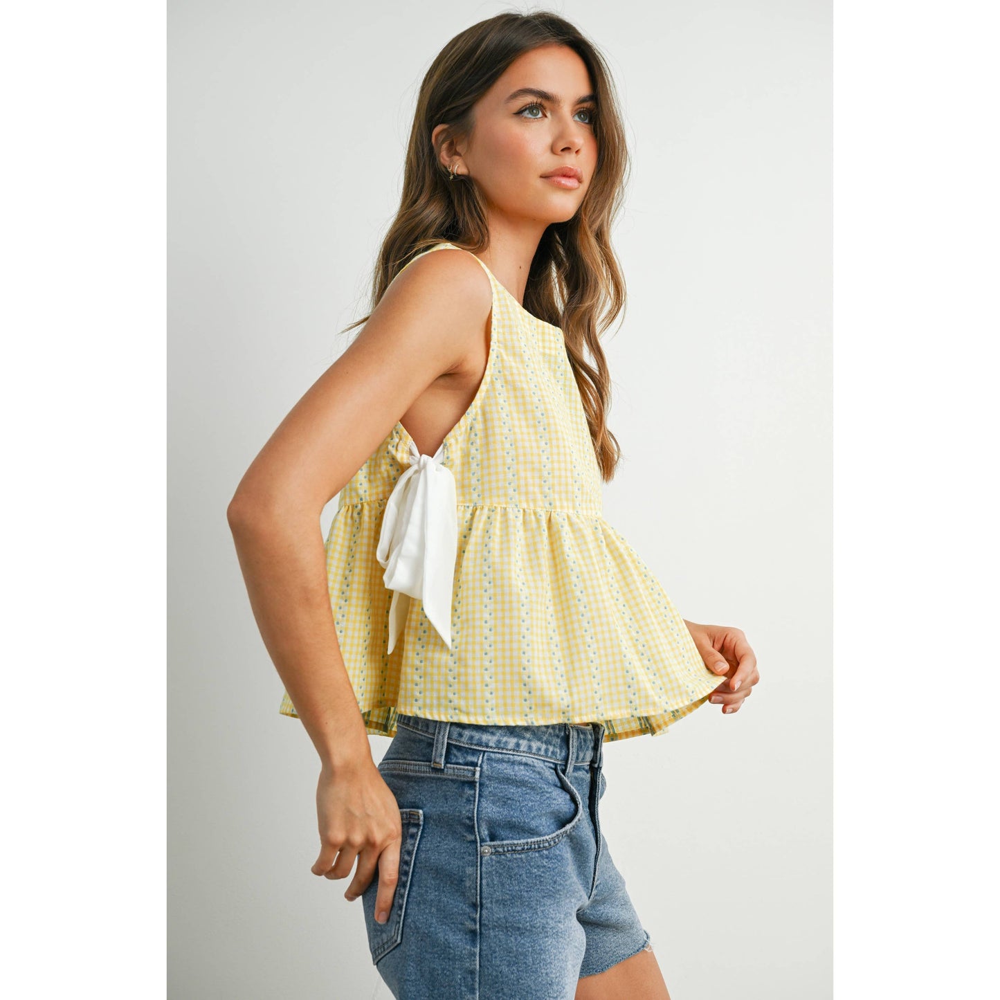 Sky Meadow Peplum Top - BMT7750