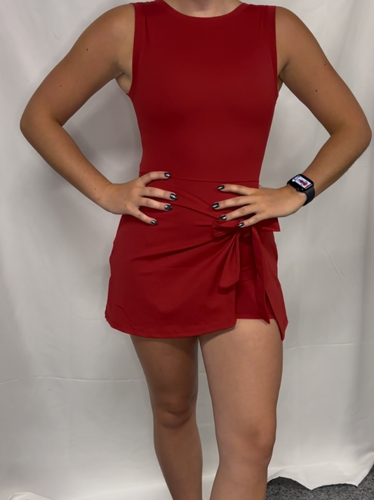 Sleeveless Wrap Tie Front Dress