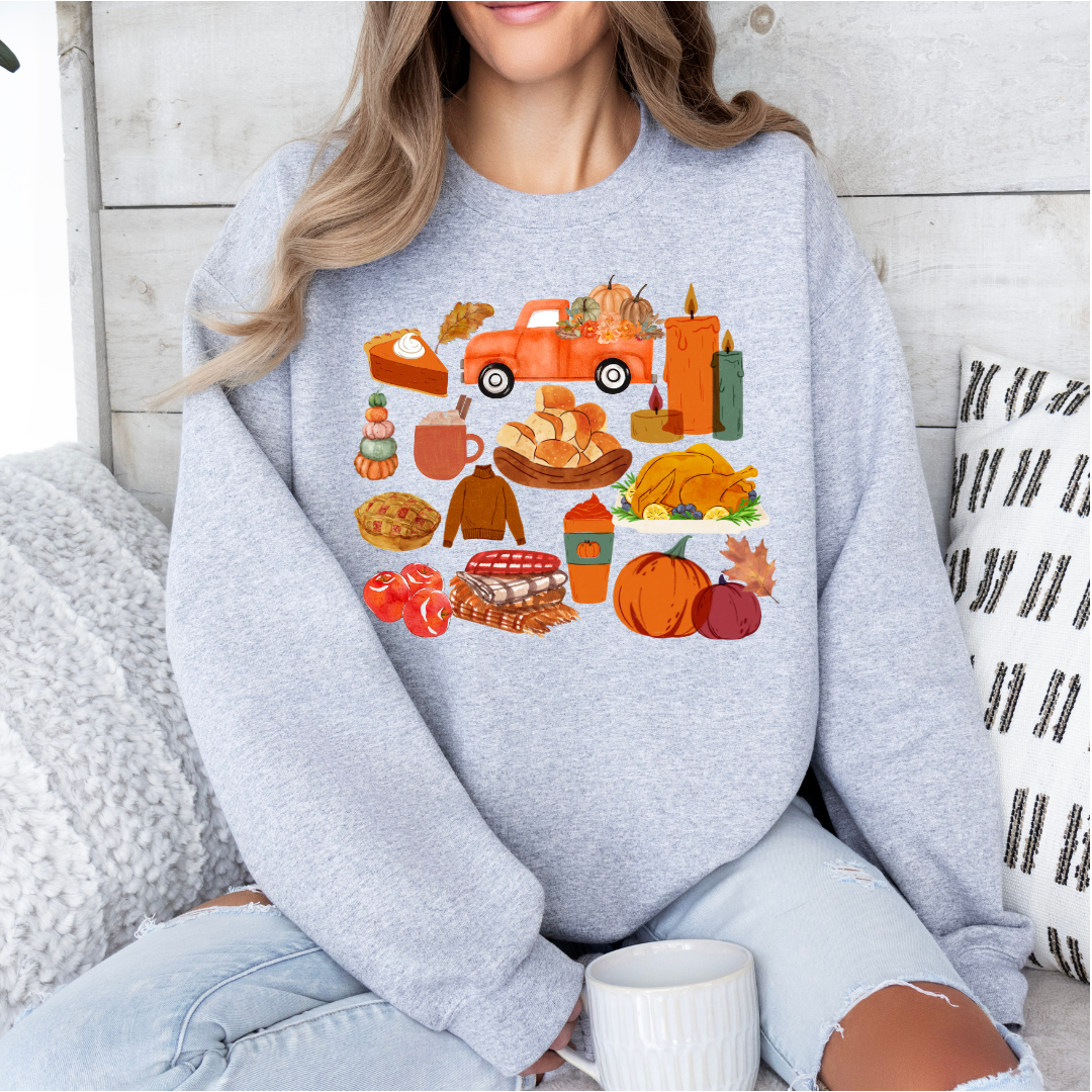 Fall Collage Crewneck