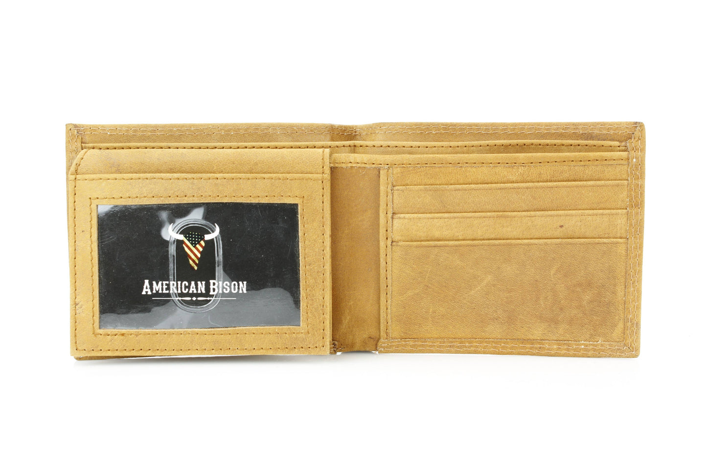 Bi-Fold Wallet with Flag & Bison Skull ABMW 25-2008