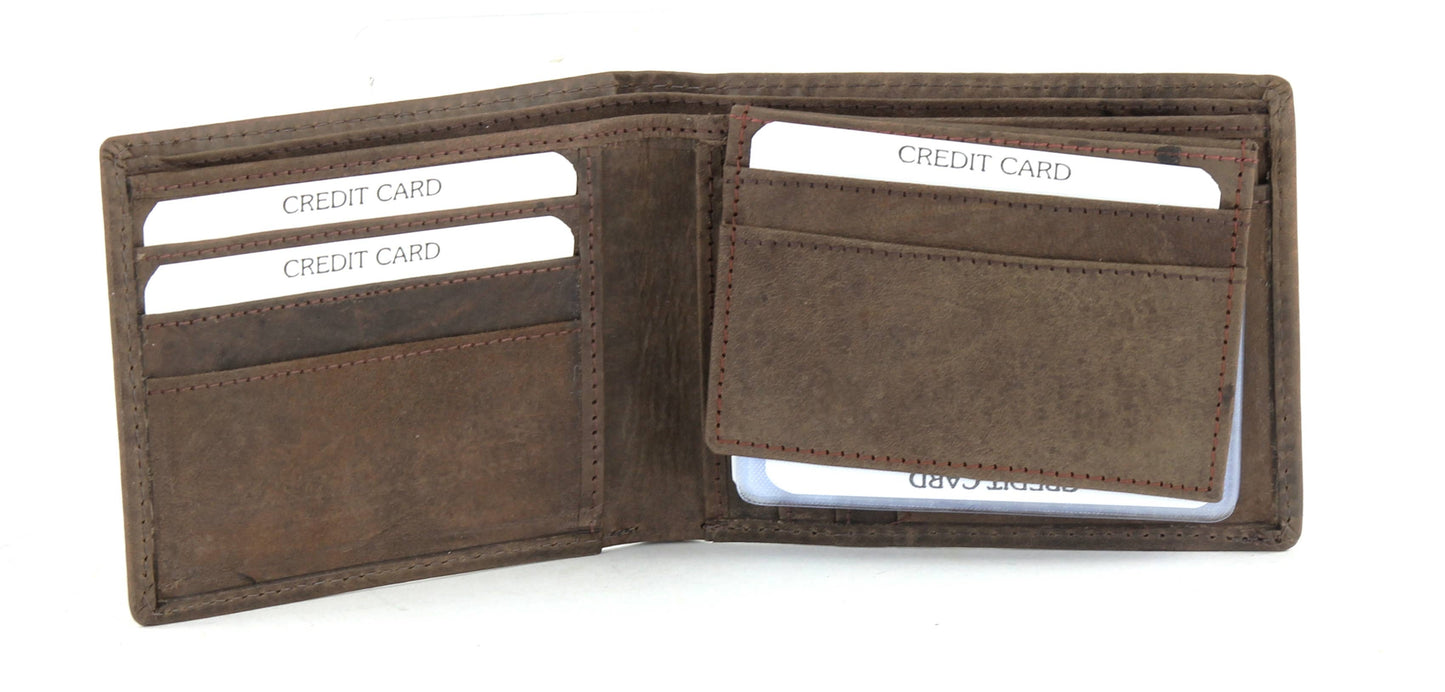 Antique Leather Bi Fold Wallet Style : 8004
