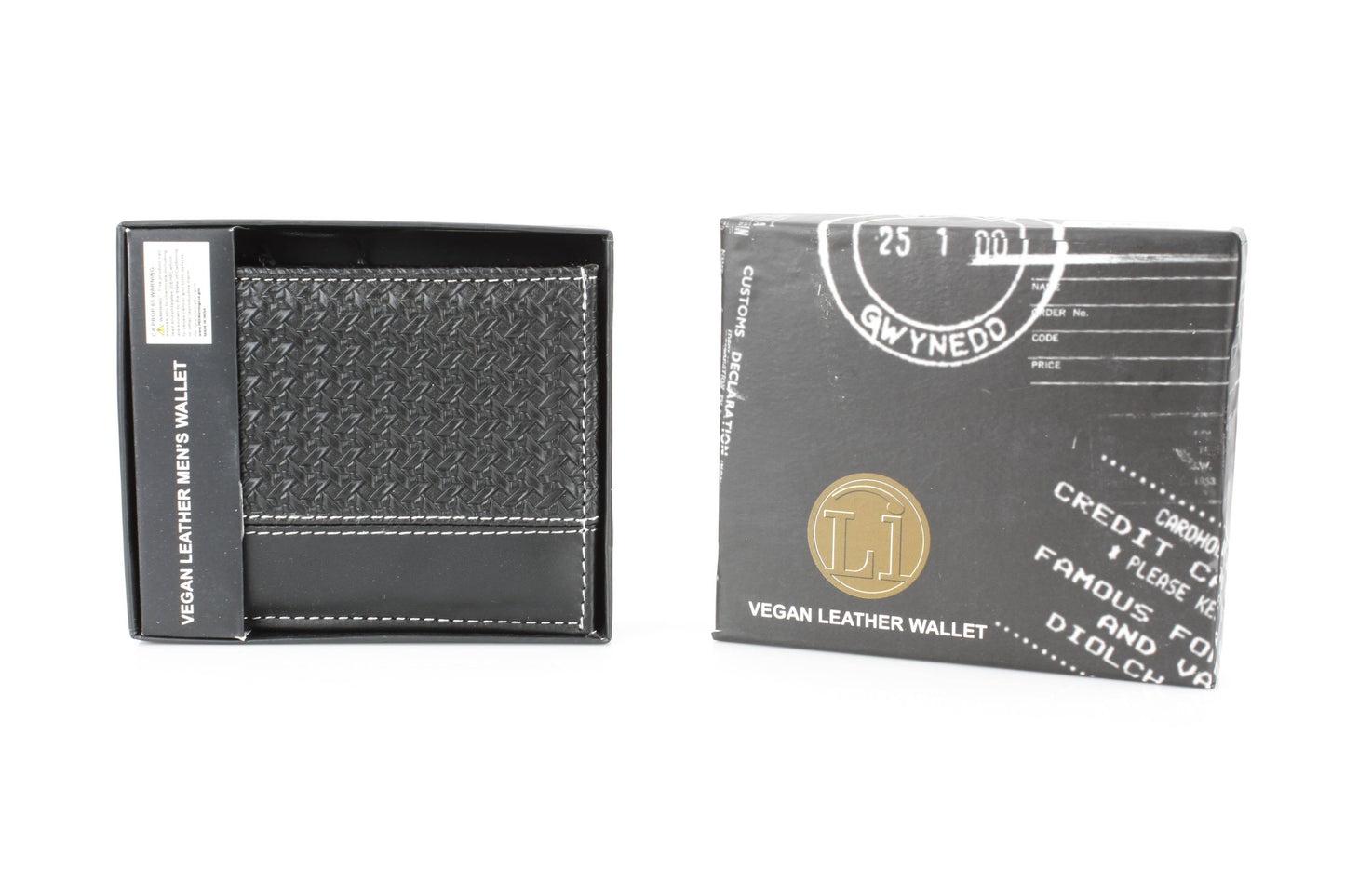 Vegan Braided Wallet with Plain Strip VL 901