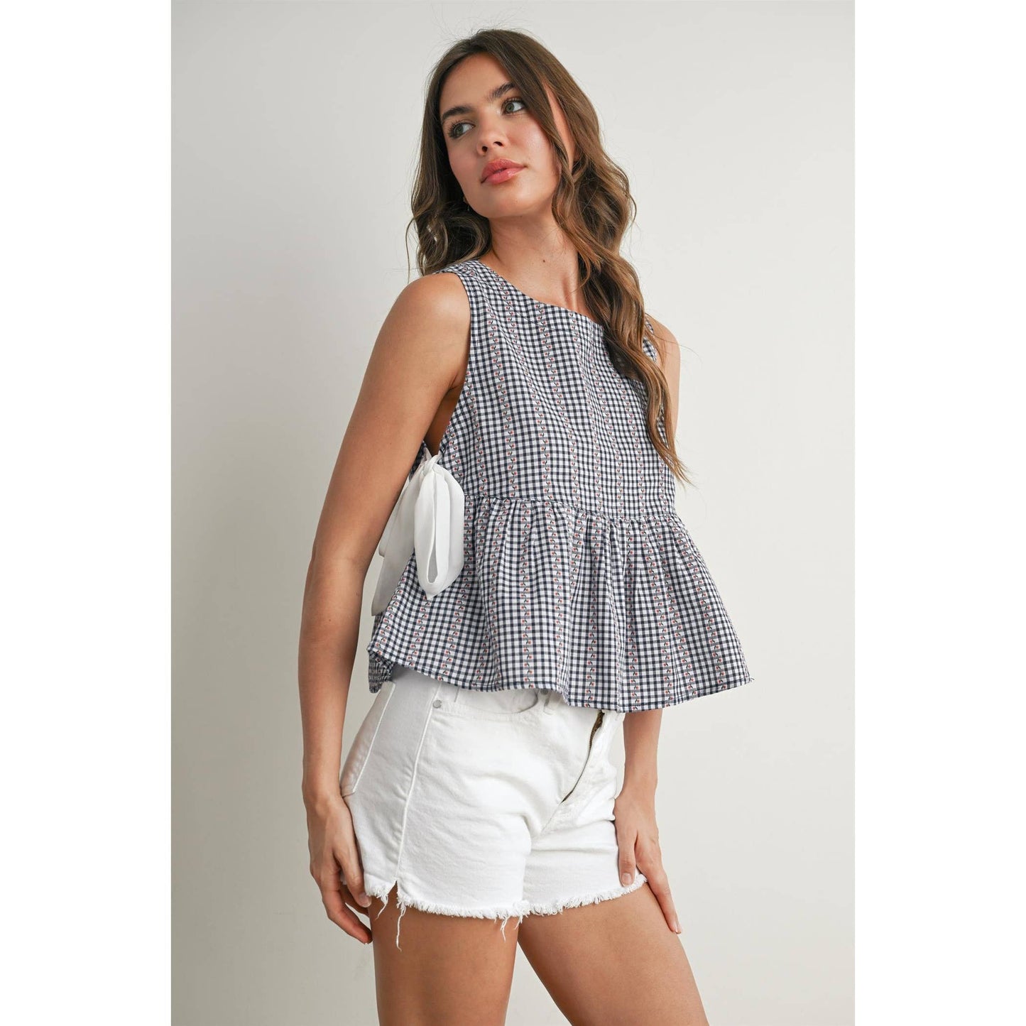 Sky Meadow Peplum Top - BMT7750