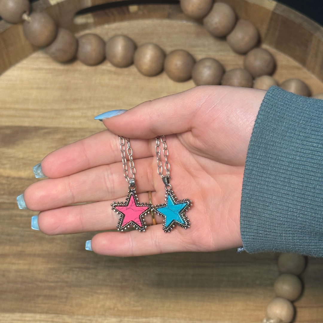 Star Stone Pendant Necklace