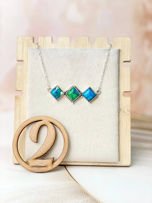 Peacock Dahlia One Of A Kind Necklaces