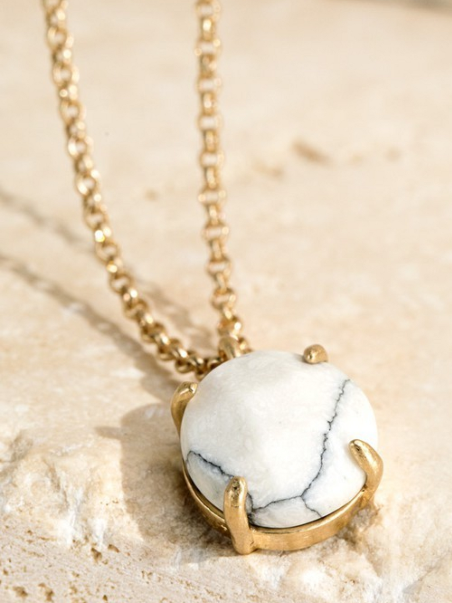 Stone Charm Necklace