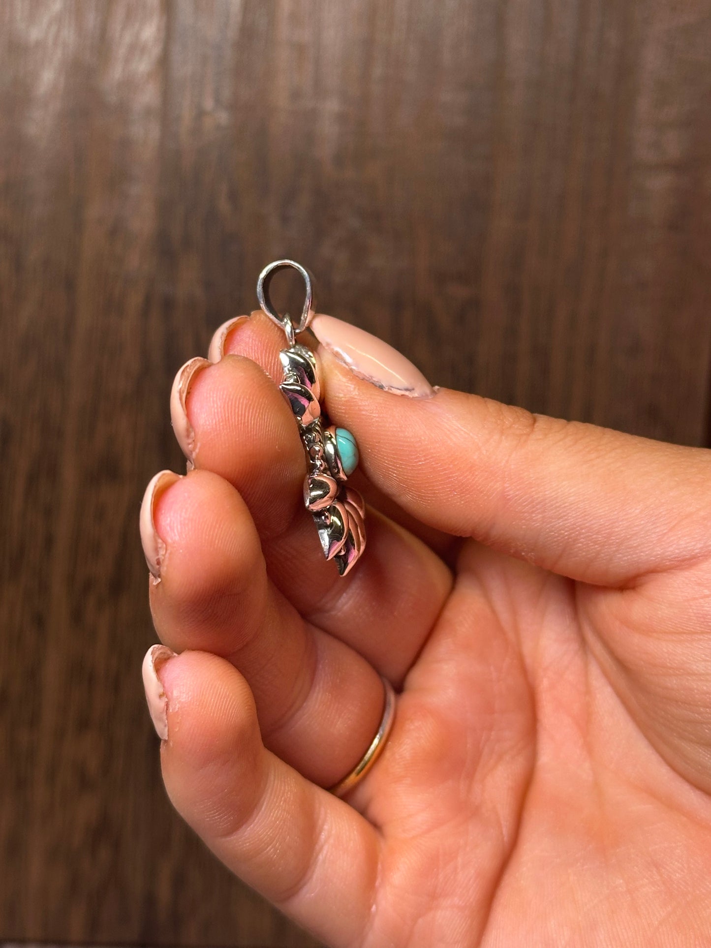 Beautiful Handmade Sterling Silver & Turquoise pendant