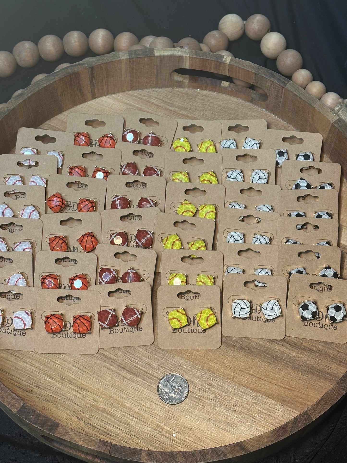 CUSHION CUT EPOXY STUD EARRINGS