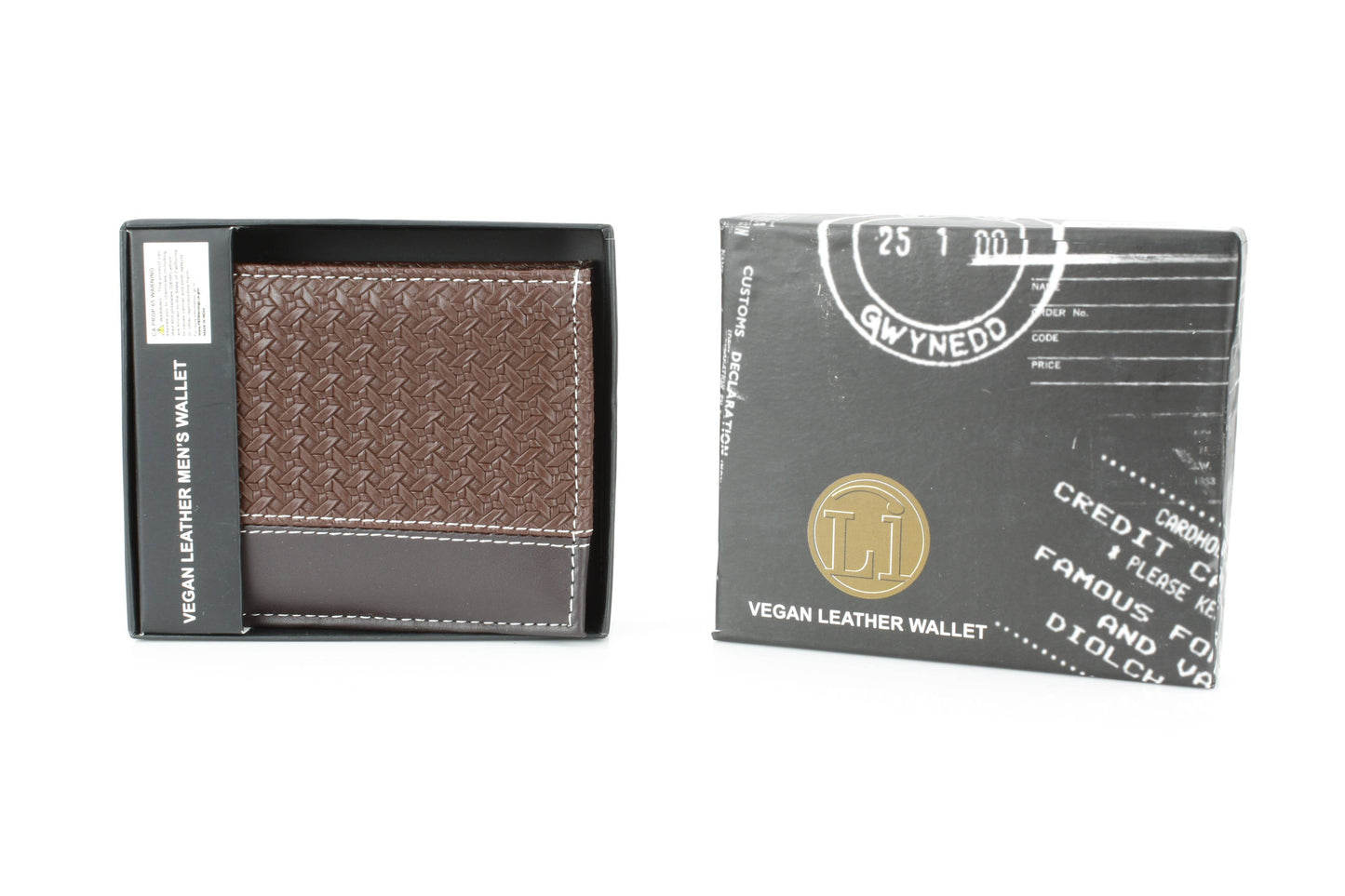 Vegan Braided Wallet with Plain Strip VL 901
