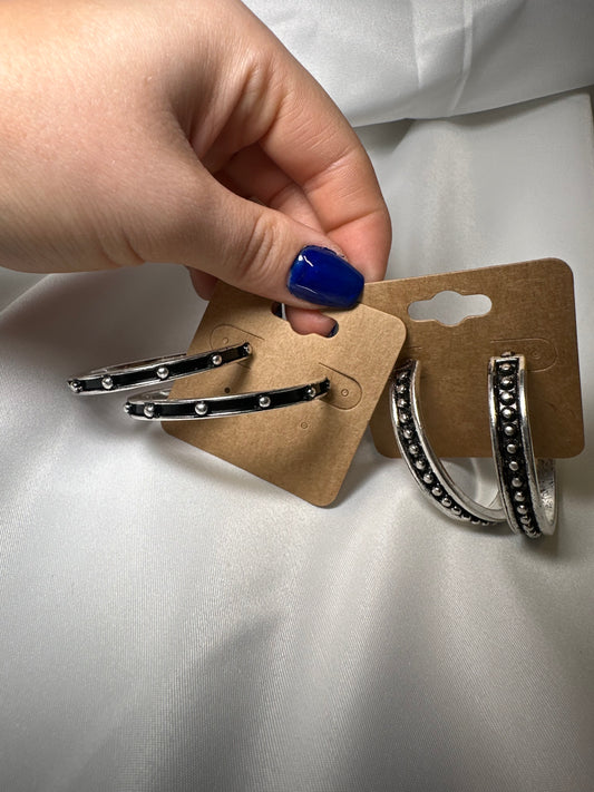 1.75″ Western Bubble Hoop Earrings