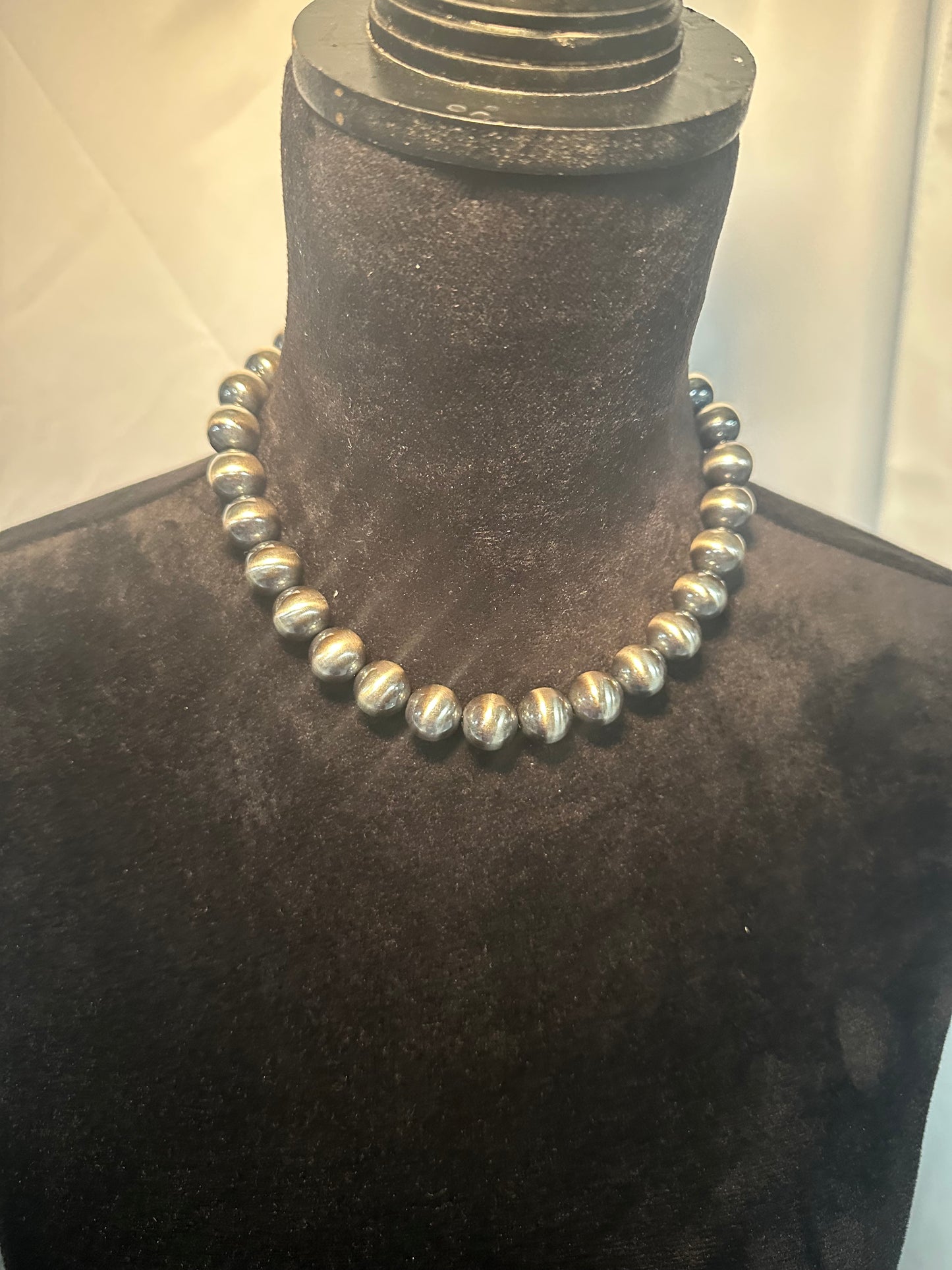 14mm Build Your Own Sterling Silver Pearls Necklace 14"-24"