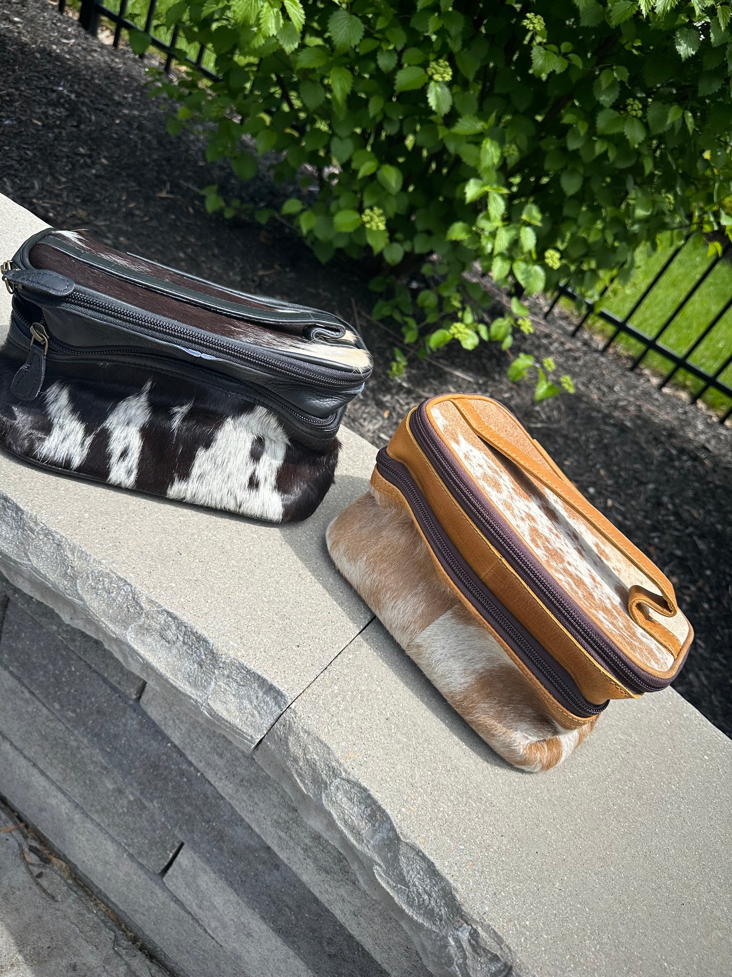 Genuine Cowhide Make up Bag Cosmetic Organizer