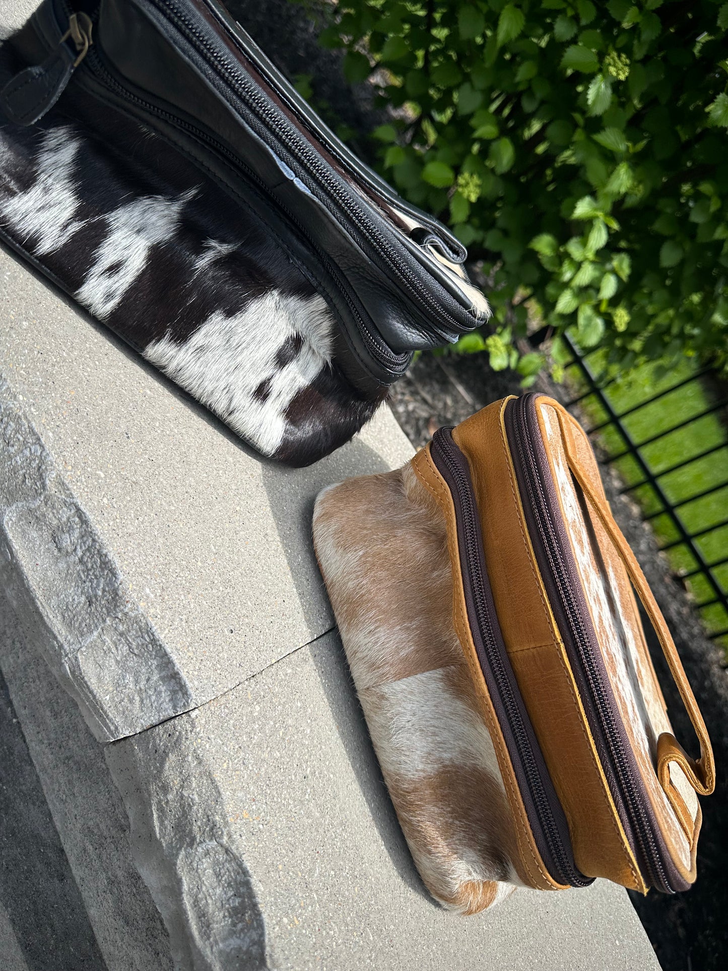 Genuine Cowhide Make up Bag Cosmetic Organizer