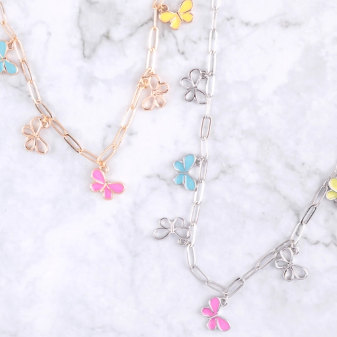 BUTTERFLY DAINTY CHARM NECKLACE