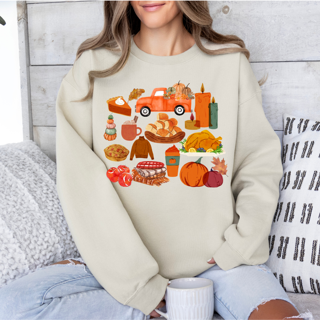 Fall Collage Crewneck