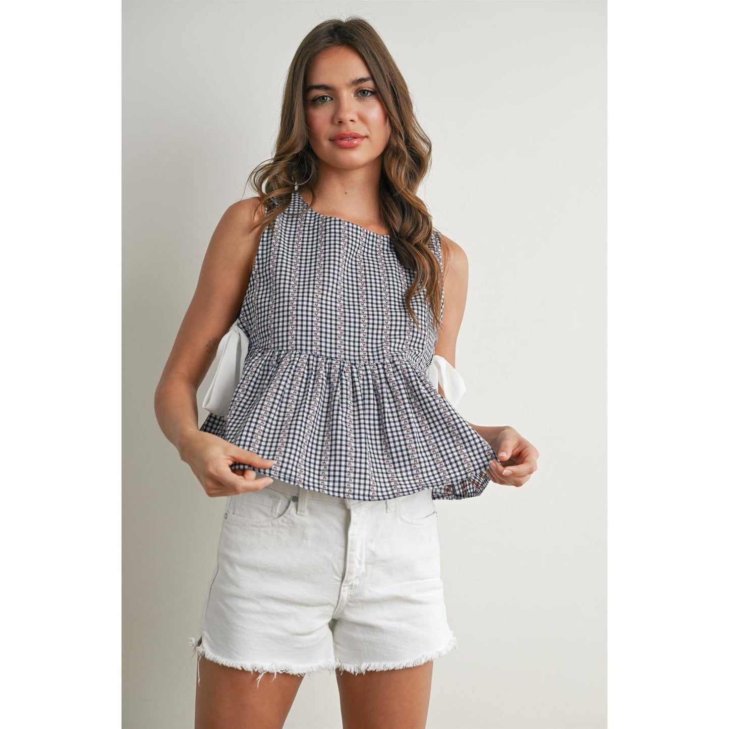 Sky Meadow Peplum Top - BMT7750